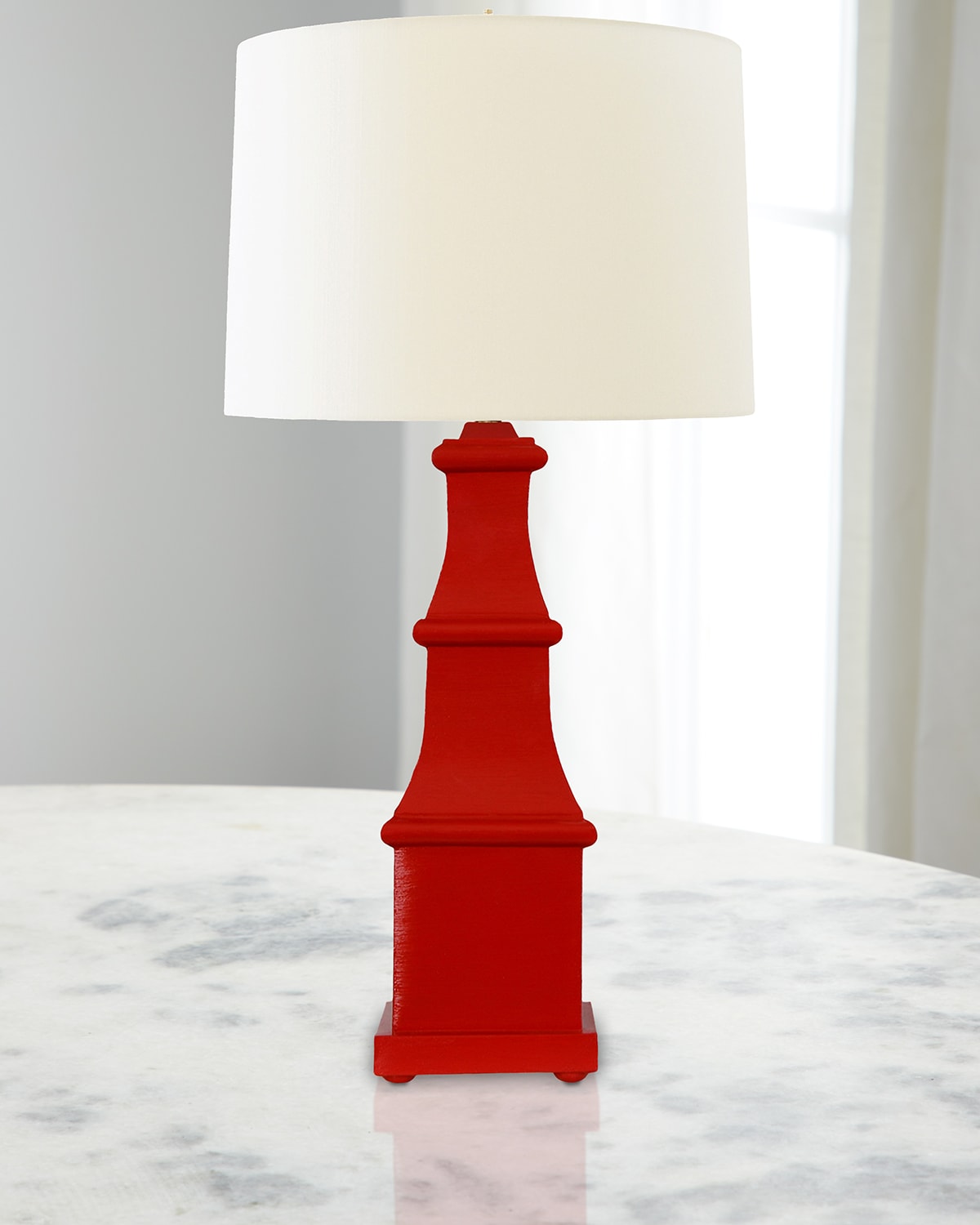 Worlds Away Allegra Lamp In Red