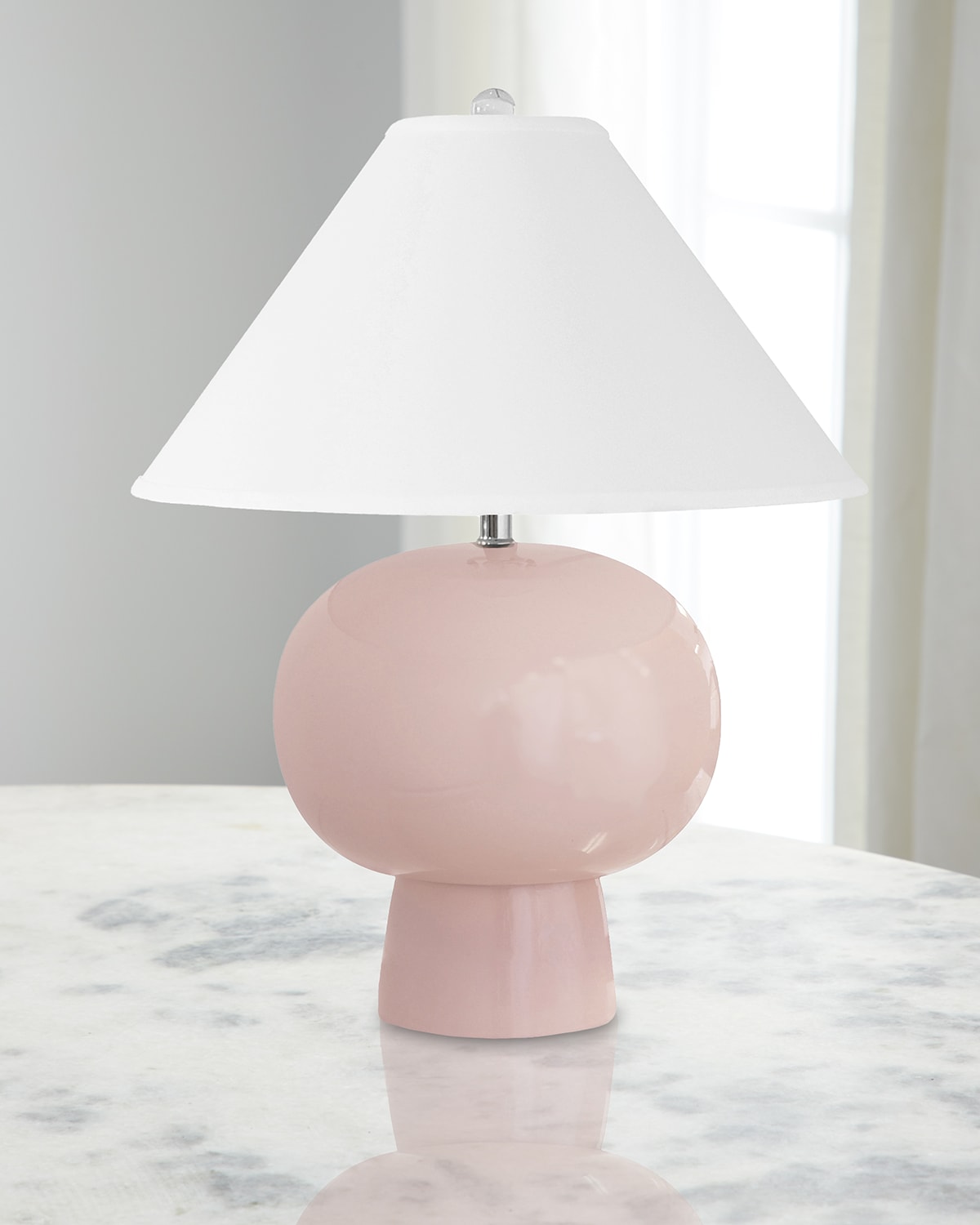 Worlds Away Annie Lamp In Pink
