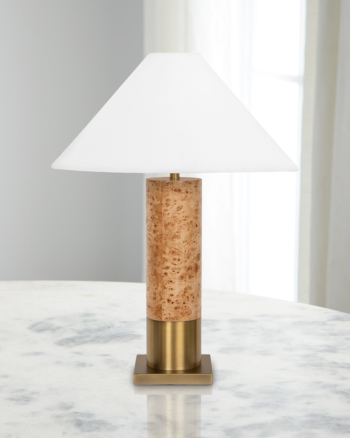 Worlds Away Bishop Lamp In Brown