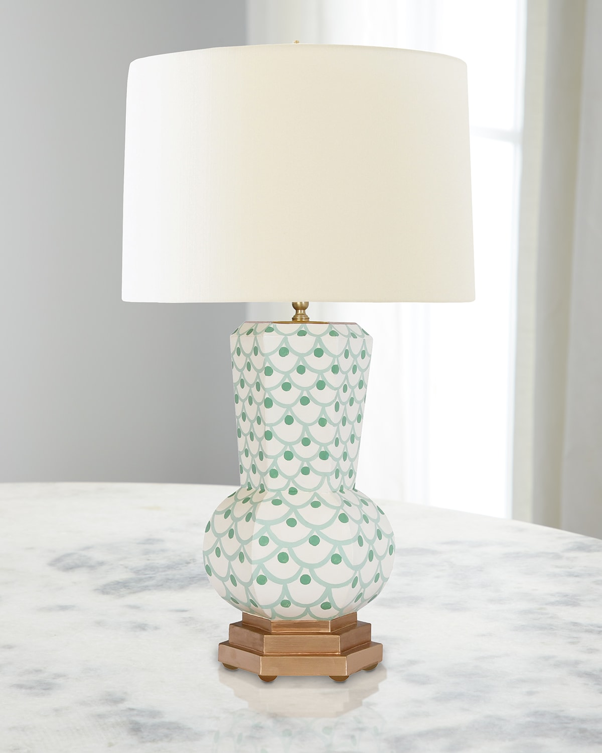 Worlds Away Catalina Lamp In Green