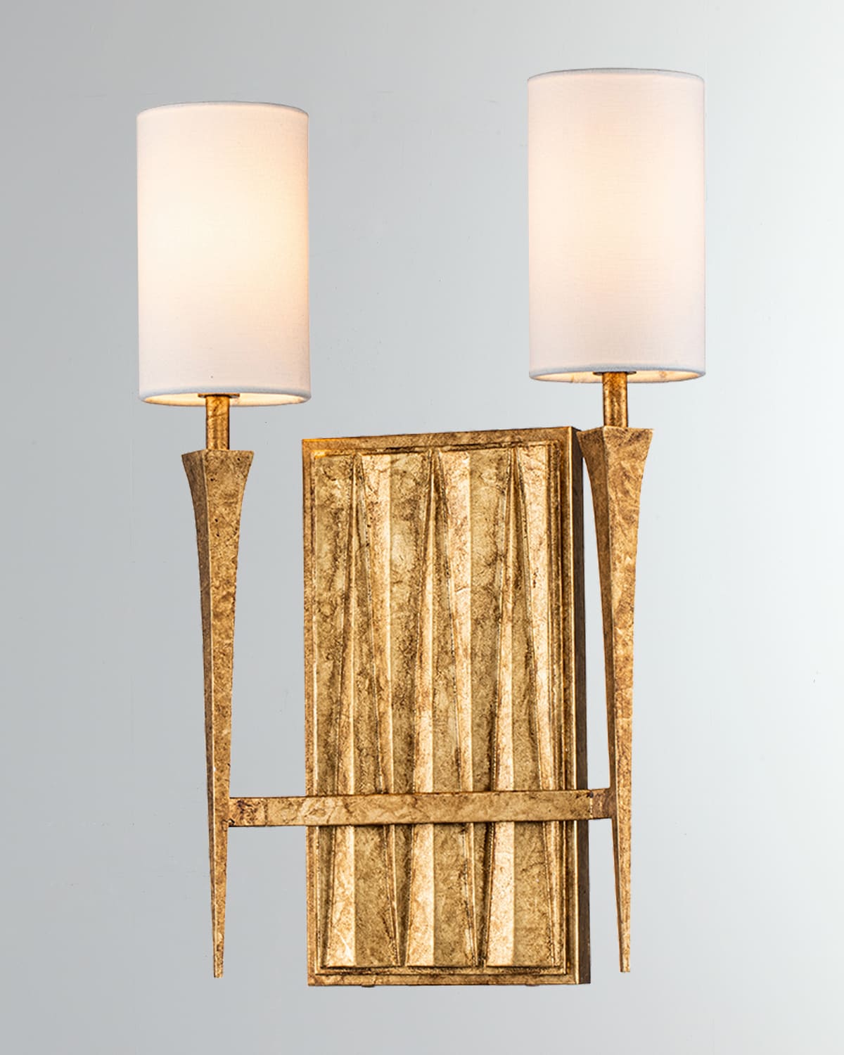 Lucas + Mckearn Crest 2-light Black Sconce