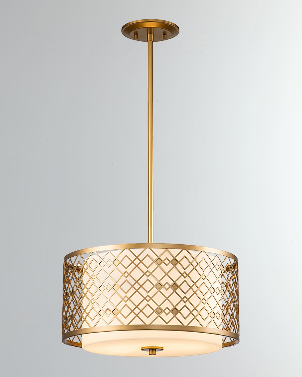 Lucas + Mckearn Ziggy Large Pendant Light In Lacquered Gold In Laquered Gold