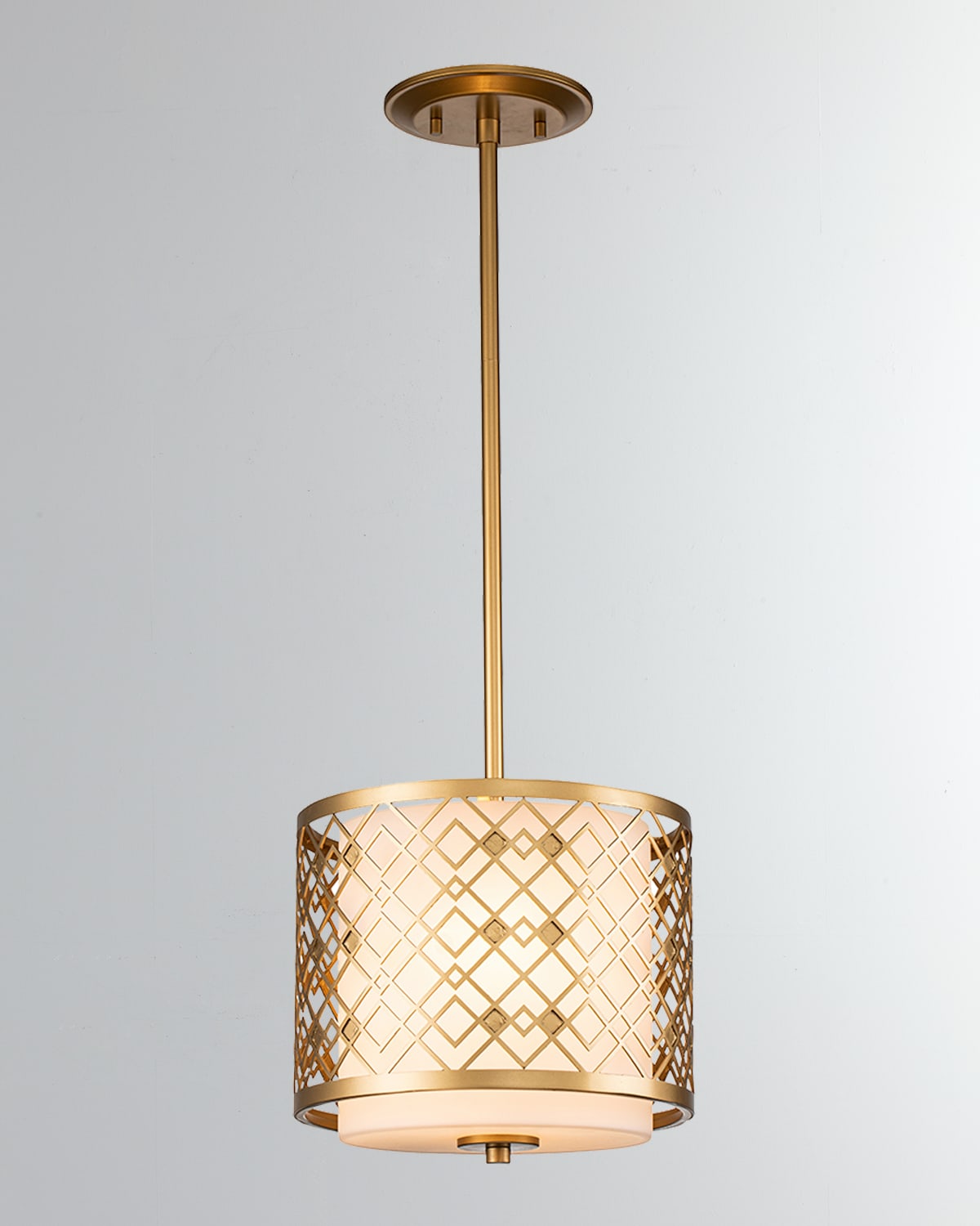 Lucas + Mckearn Ziggy Mini Pendant Light In Lacquered Gold