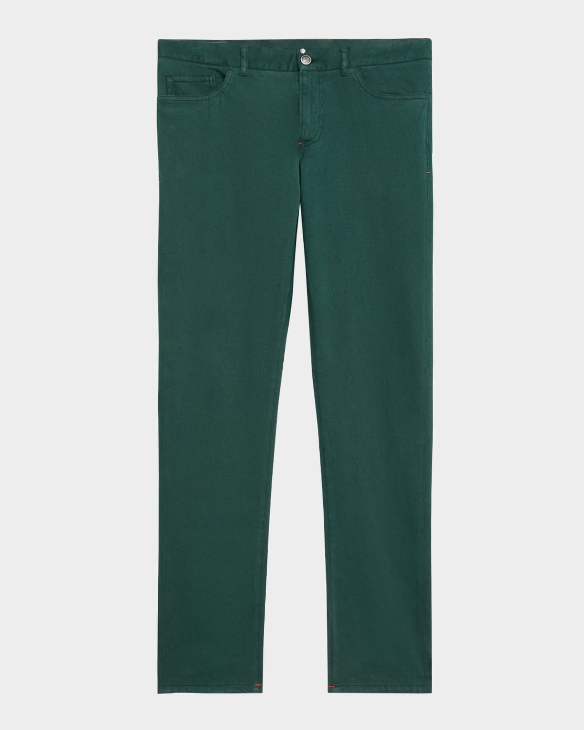 Men's Cashmere-Cotton Slim 5-Pocket Pants