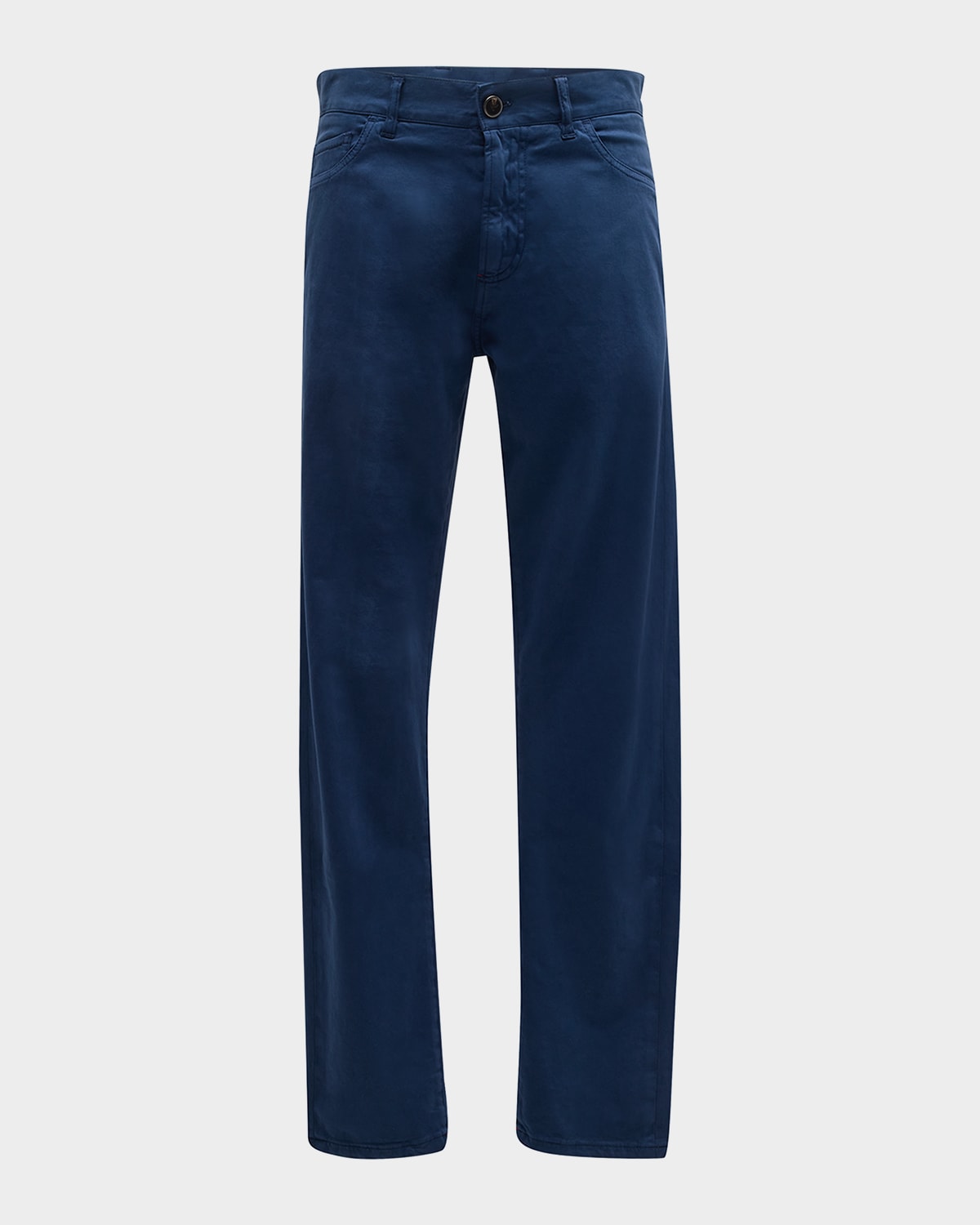 Men's Cashmere-Cotton Slim 5-Pocket Pants