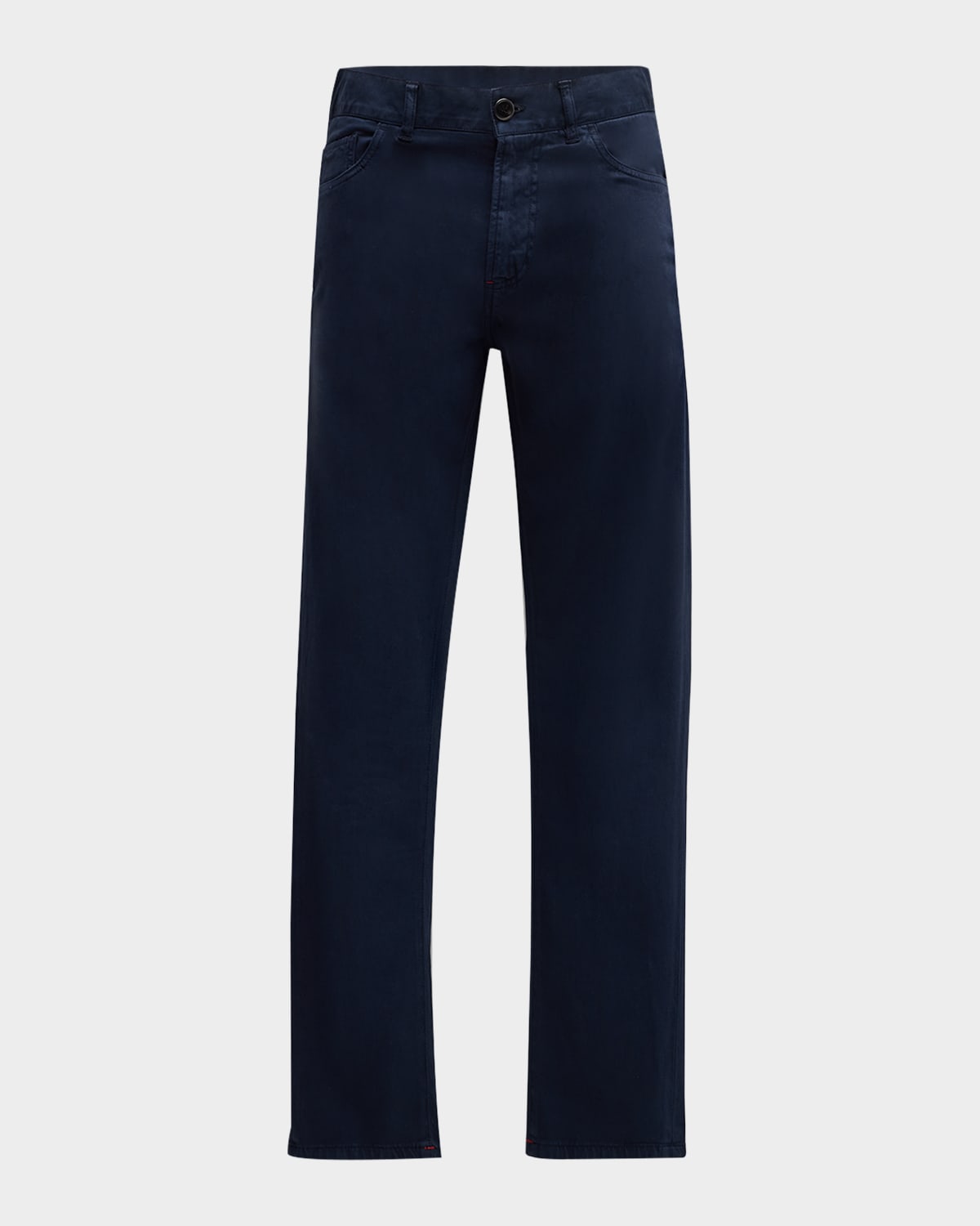 Men's Cashmere-Cotton Slim 5-Pocket Pants