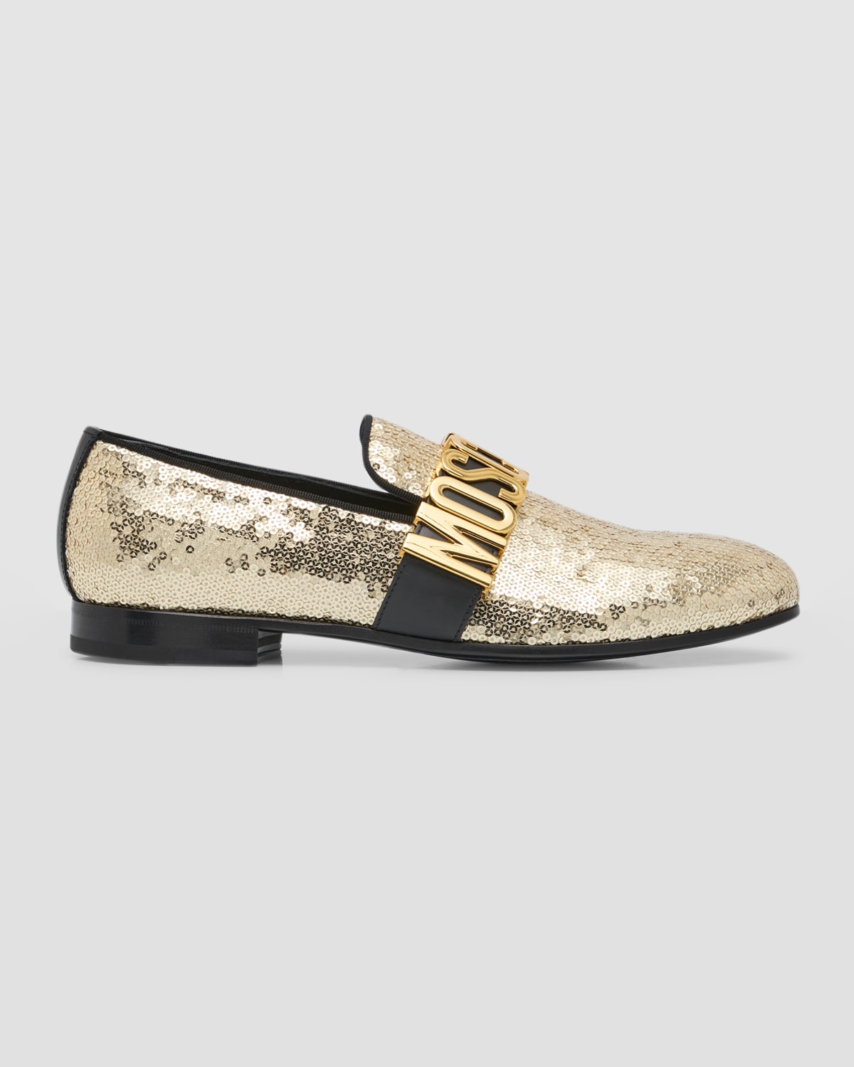 Men's Logo Sequin Loafers