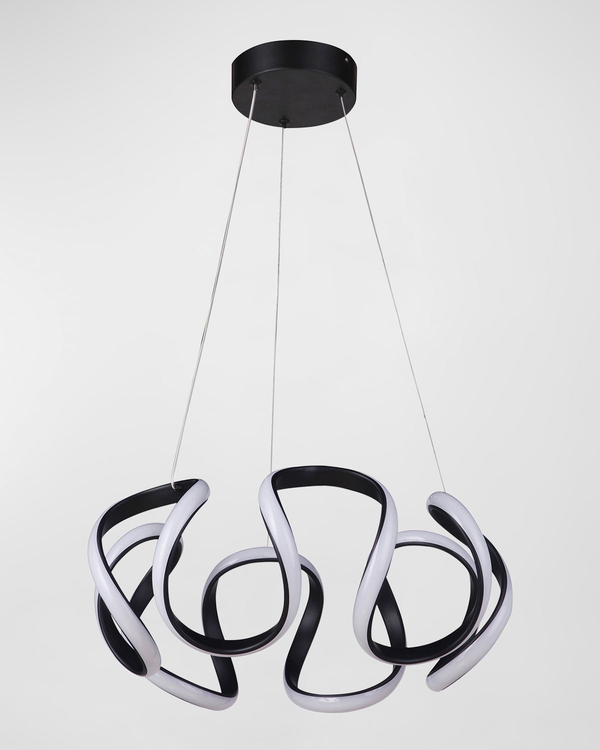 Ellington/litex Pulse Led Pendant Light In Flat Black