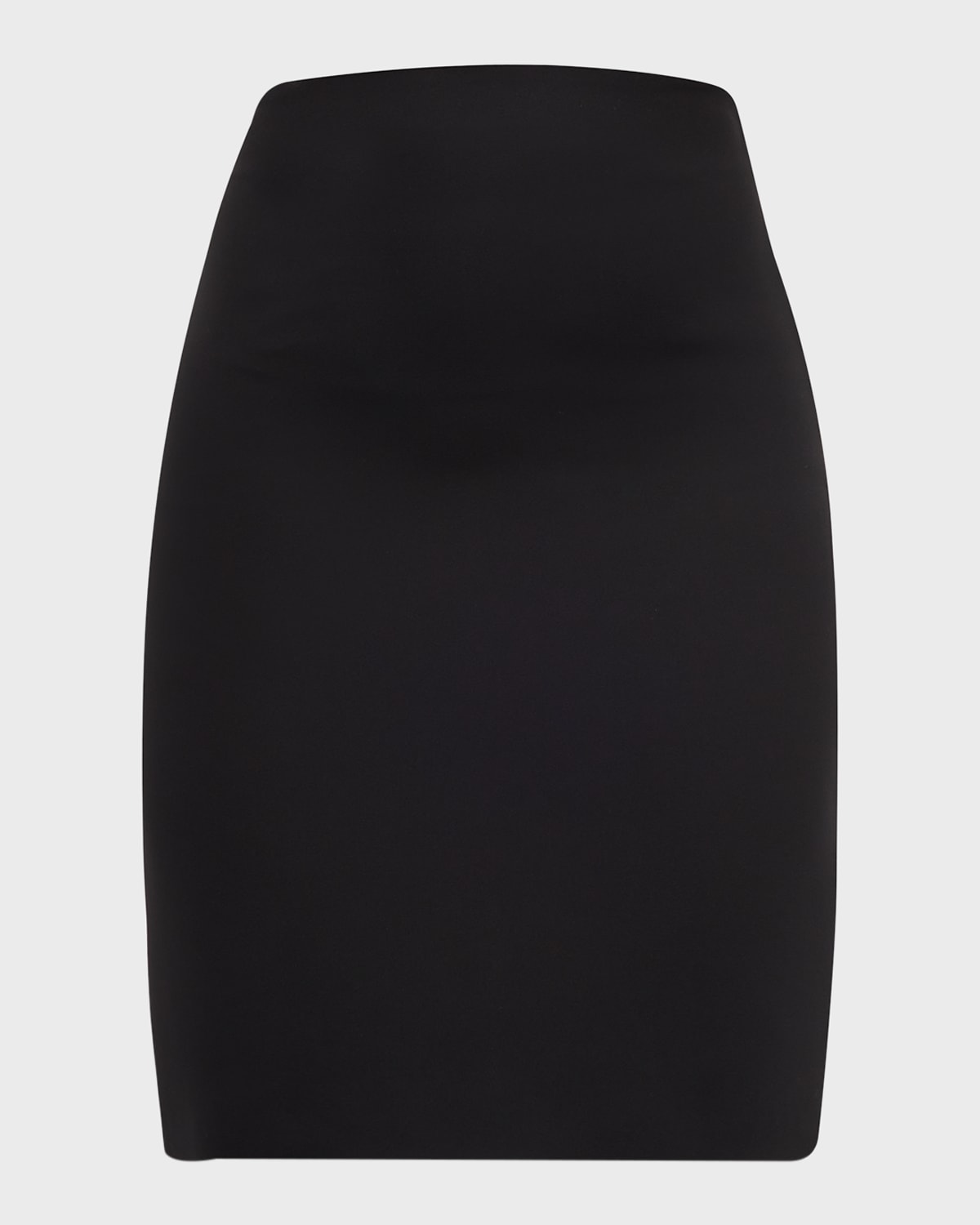 Shop Giorgio Armani Silk Cady Pencil Skirt In Solid Black