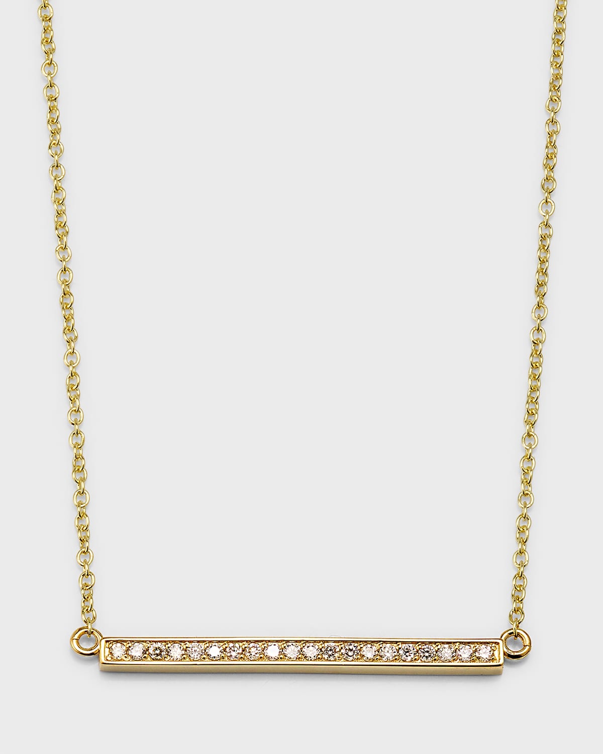 18k Diamond Stick Necklace