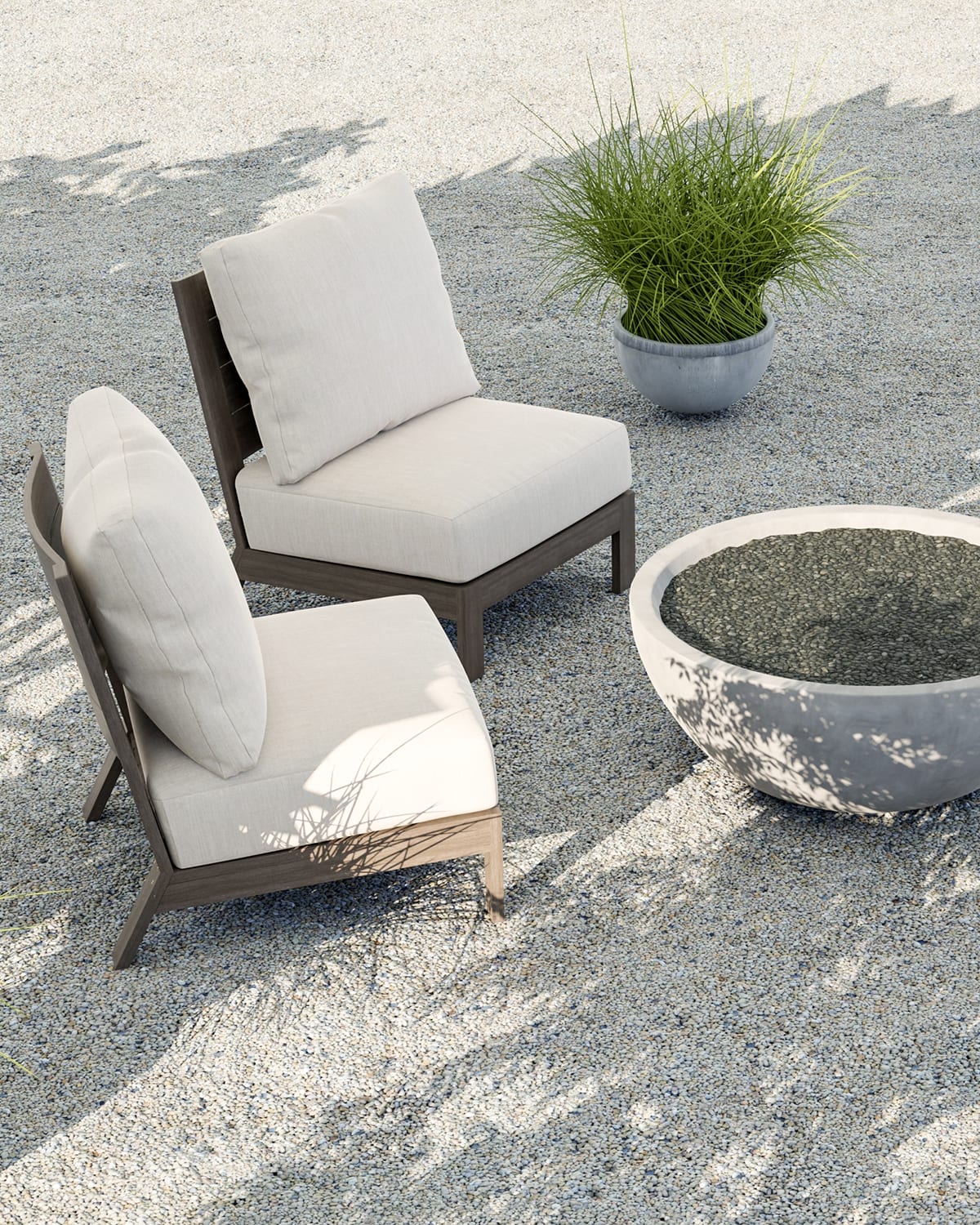 Laguna Armless Outdoor Club Chair