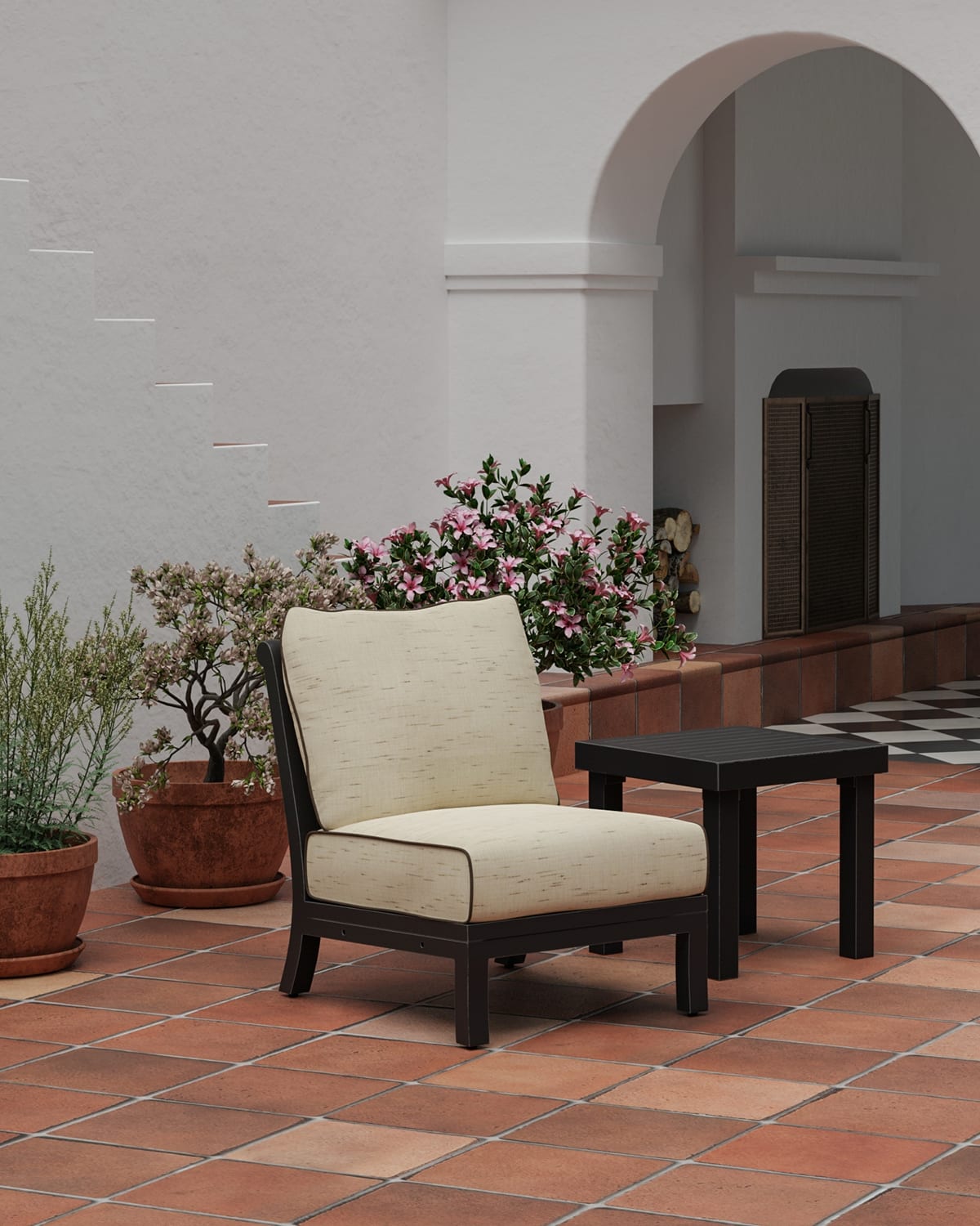 Monterey Armless Outdoor Club Chair