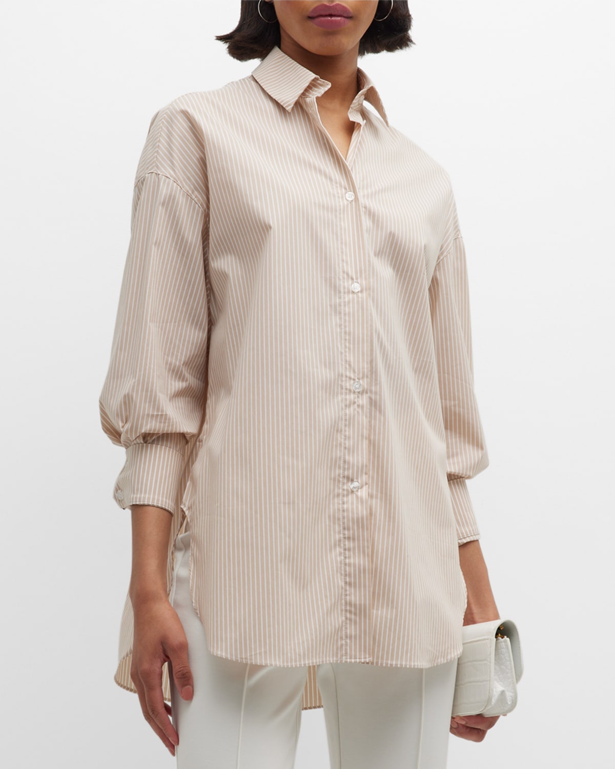 Grey/Ven Reya Oversized Button-Down Shirt