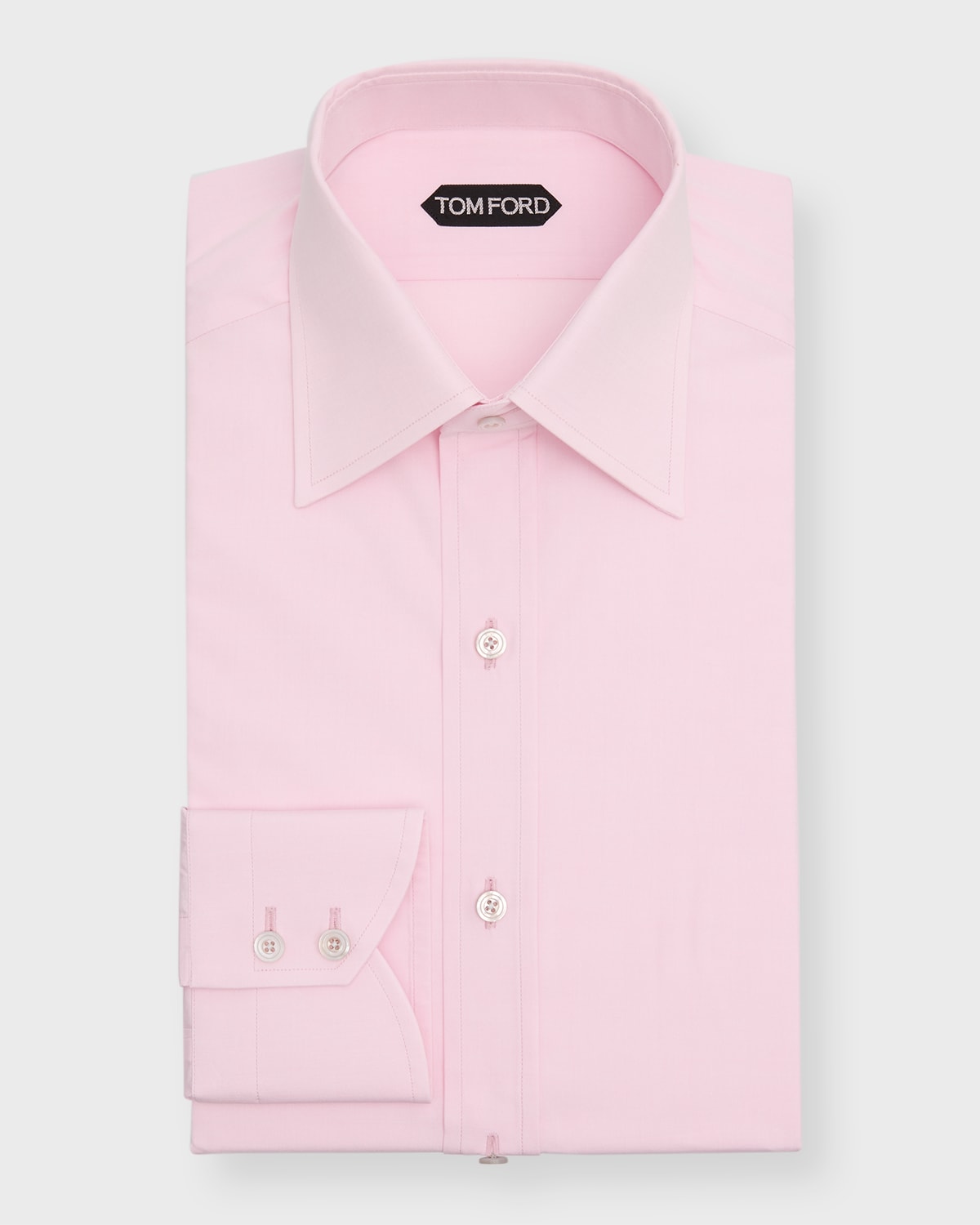 Tom Ford Men's Cotton Dress Shirt In Pink