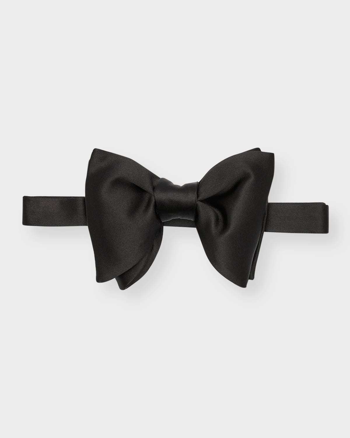 Shop Tom Ford Men's Large Silk Bow Tie In Black