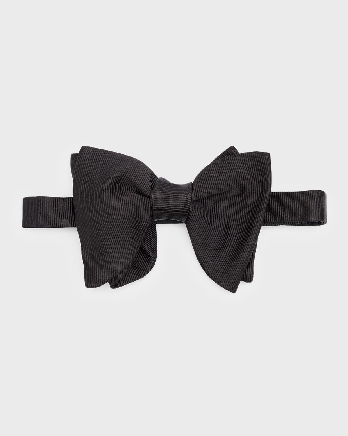 Tom Ford Men's Large Grosgrain Bow Tie In Black