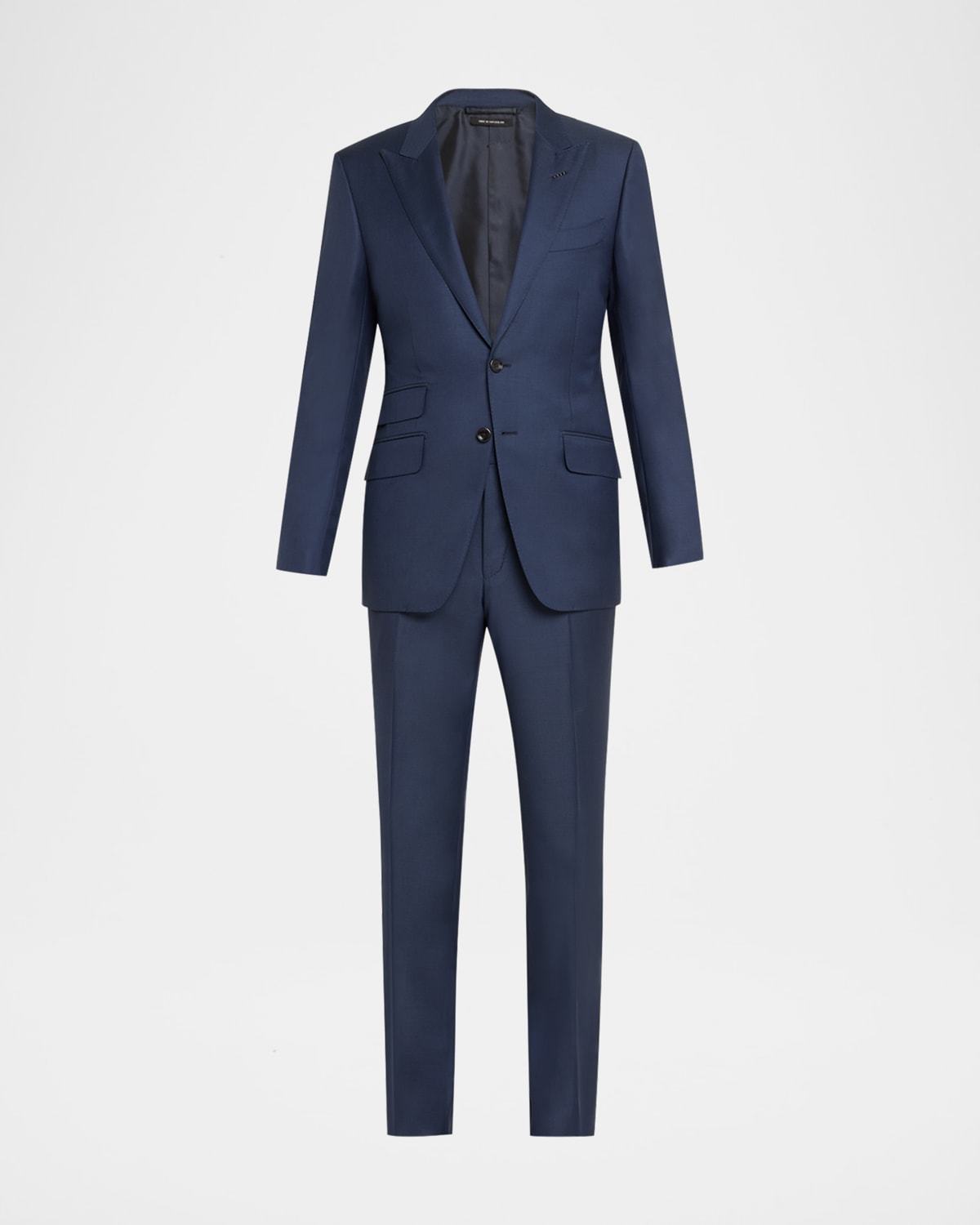 Tom Ford Men's Modern Fit Sharkskin Suit In Navy
