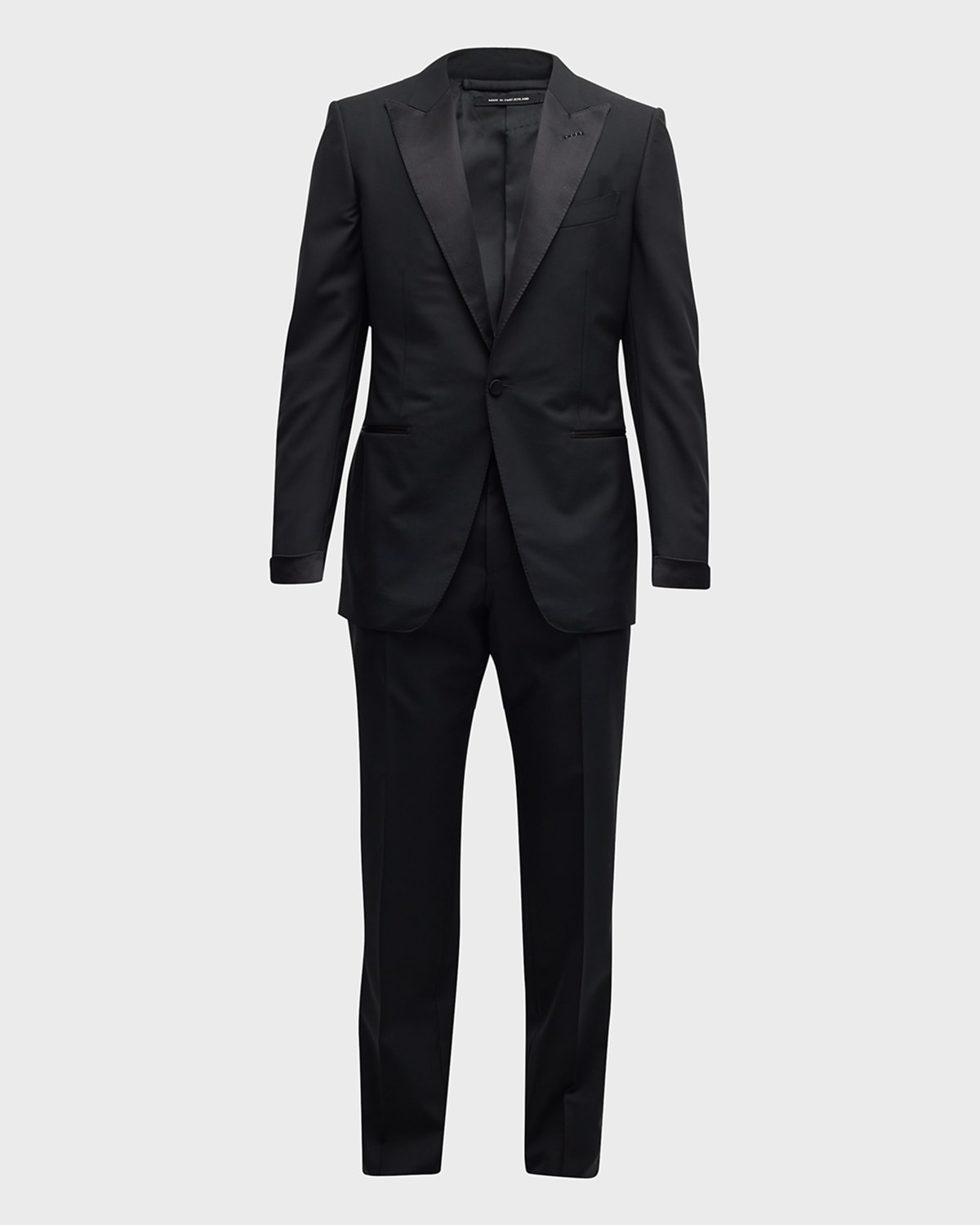 Tom Ford Men's Peak-lapel Wool Tuxedo In Black