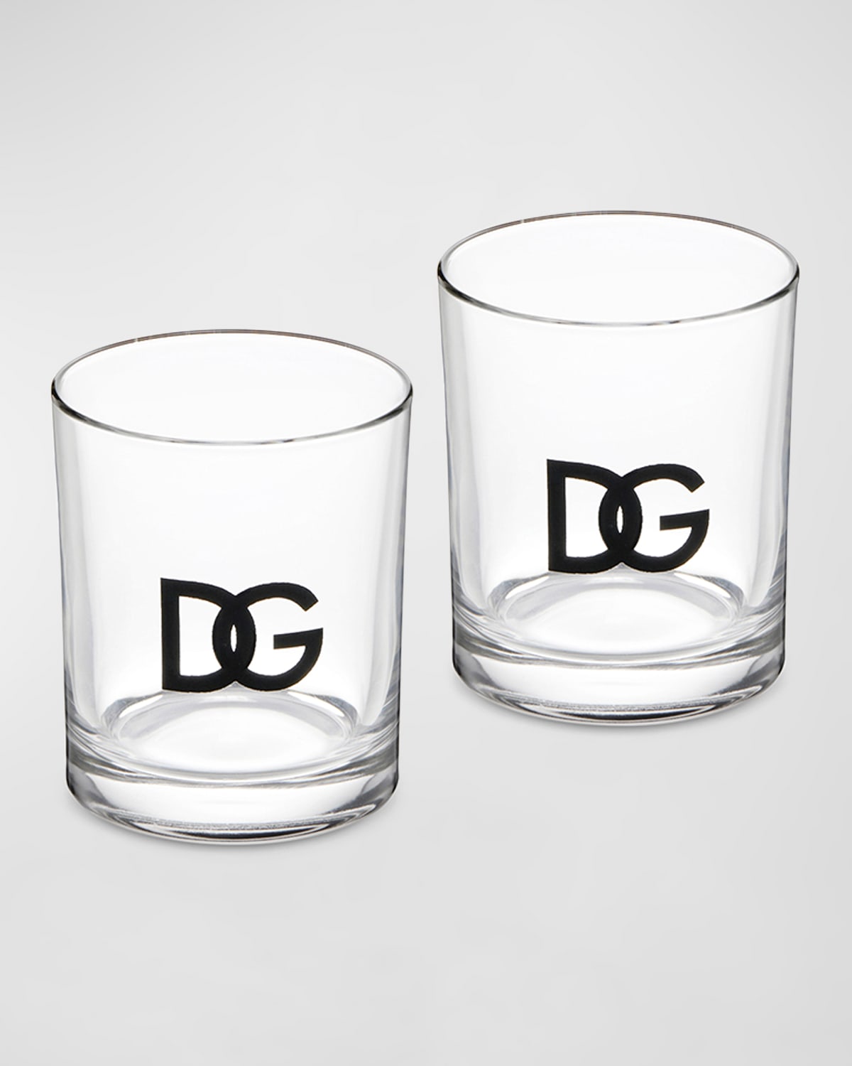Dolce & Gabbana Casa Dg Logo Water Glasses - Set Of 2