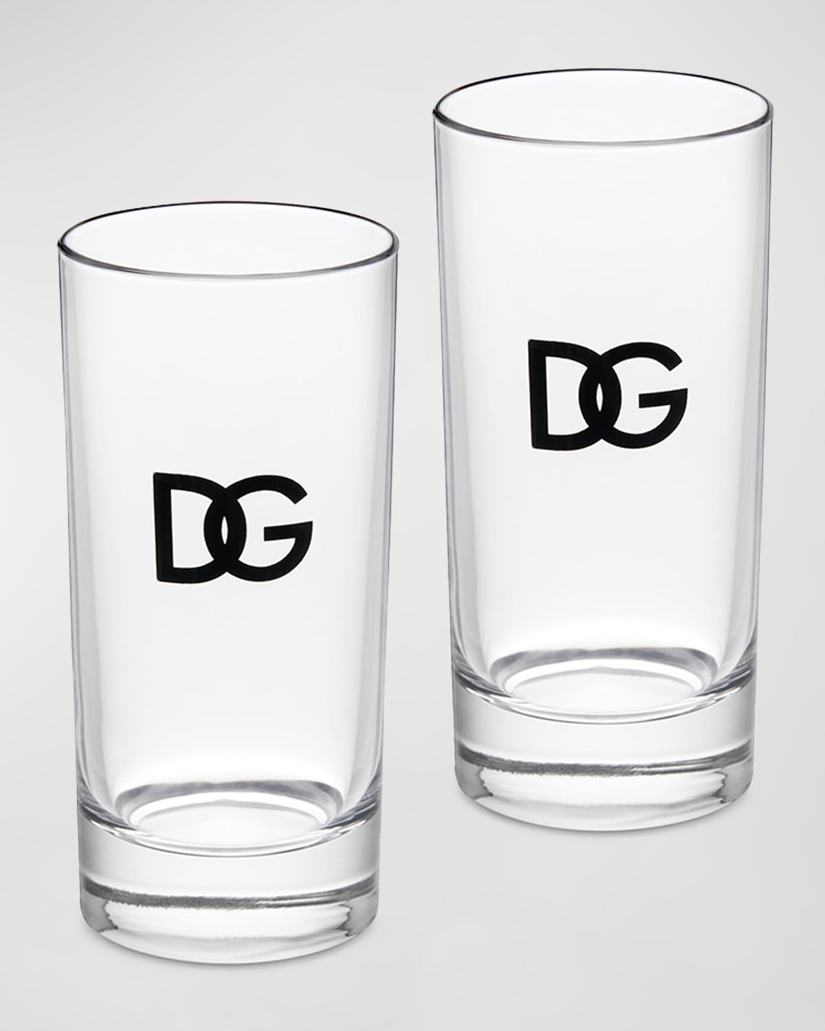 Dolce & Gabbana Casa Dg Logo Soft Drink Glasses - Set Of 2