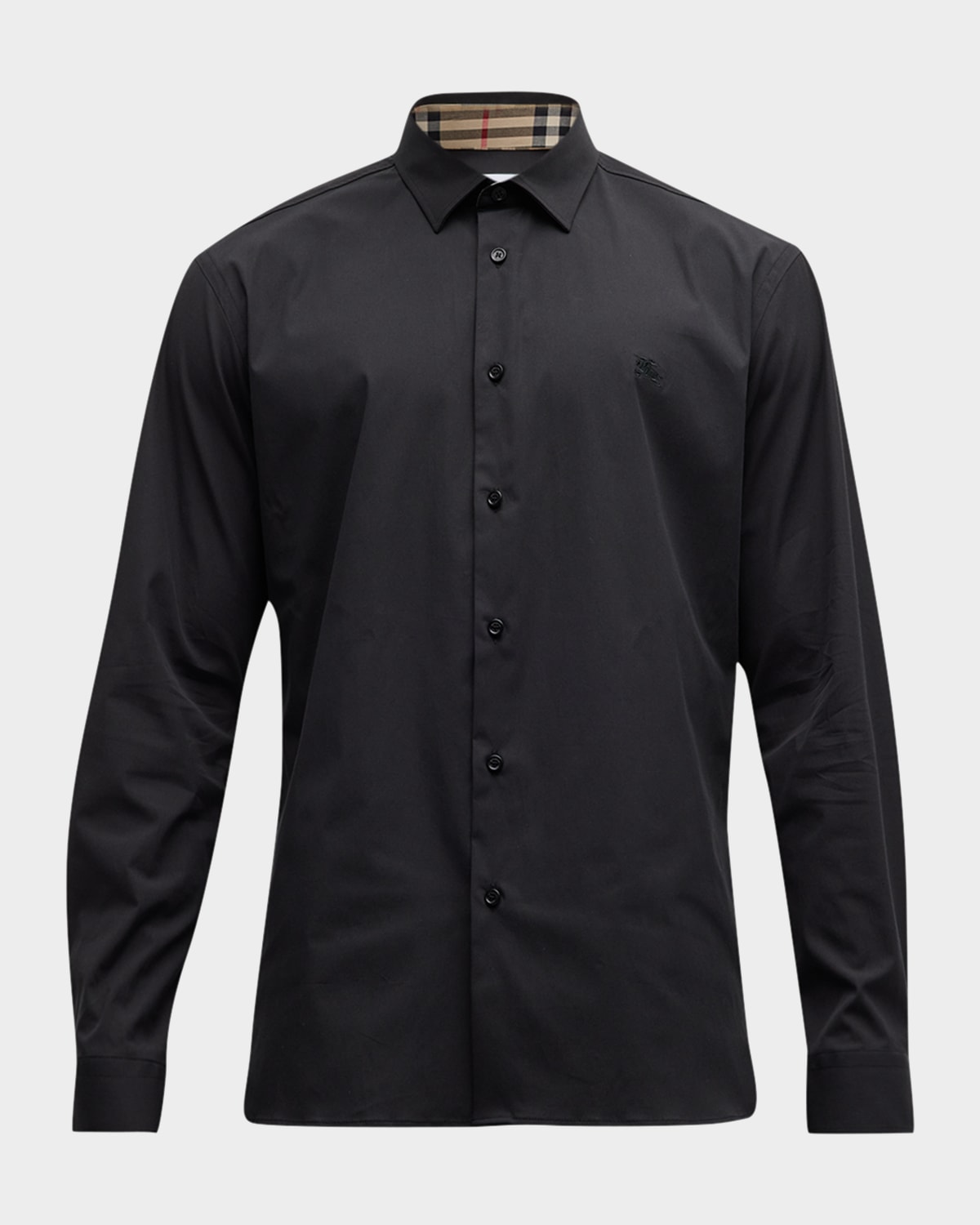 Shop Burberry Men's Sherfield Sport Shirt In Black