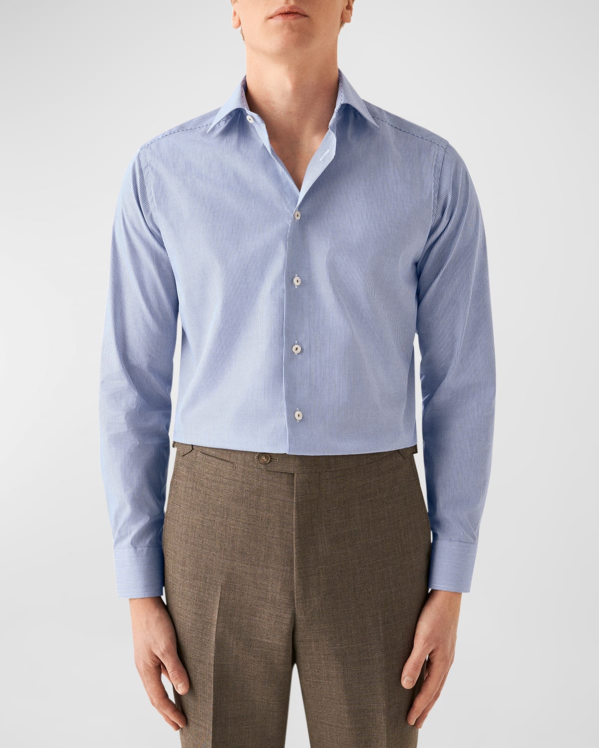 Eton Men's Slim Fit Stripe Dress Shirt
