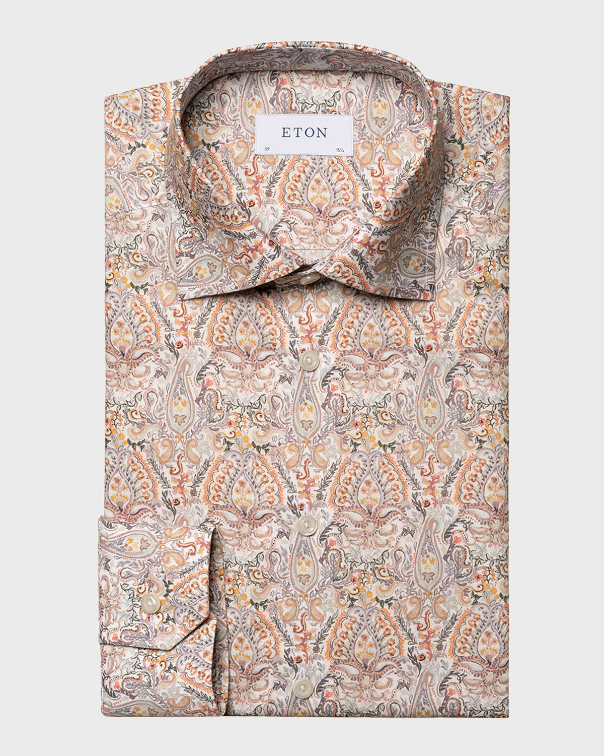 Eton Men's Contemporary Fit Paisley-Print Dress Shirt