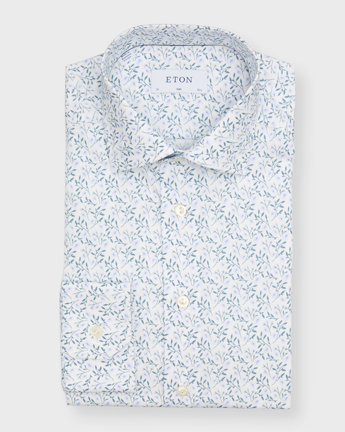 Eton Men's Slim Fit Floral-Print Dress Shirt