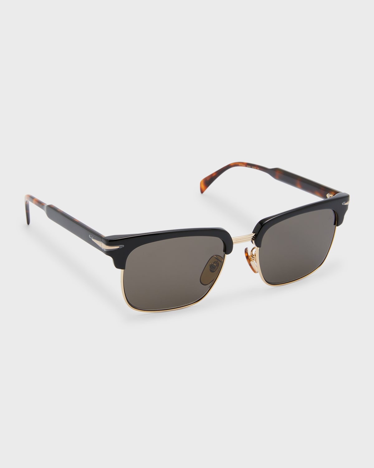 Men's Half-Rim Rectangle Sunglasses