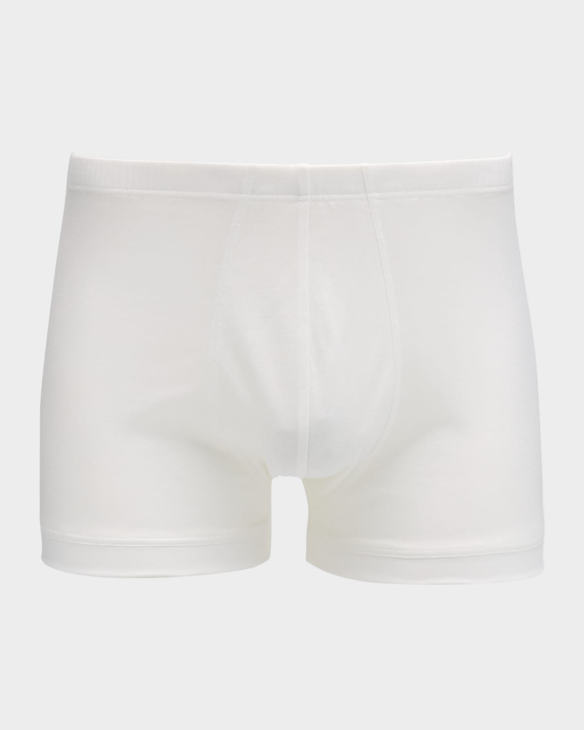 Shop Zimmerli Men's 252 Royal Cotton Boxer Briefs In White