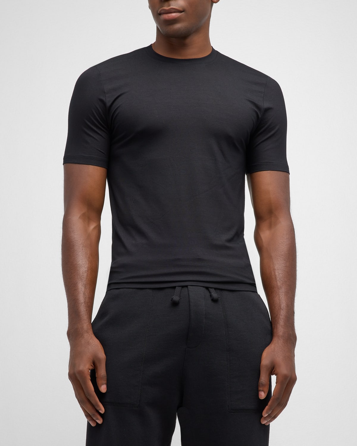 Shop Zimmerli Men's 700 Pureness Slim Fit T-shirt In Black