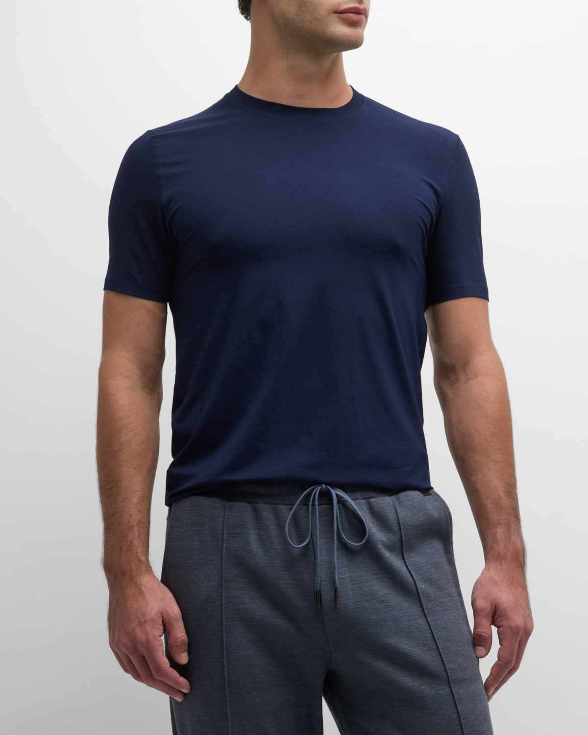 Shop Zimmerli Men's 700 Pureness Slim Fit T-shirt In Navy