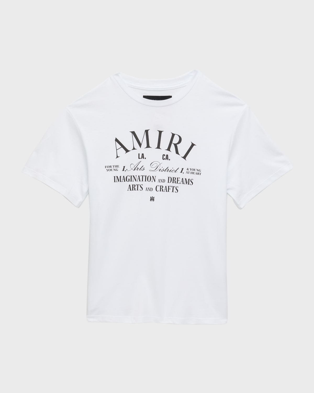 Amiri Logo Rubberised-print Cotton T-shirt 4-12 Years In White