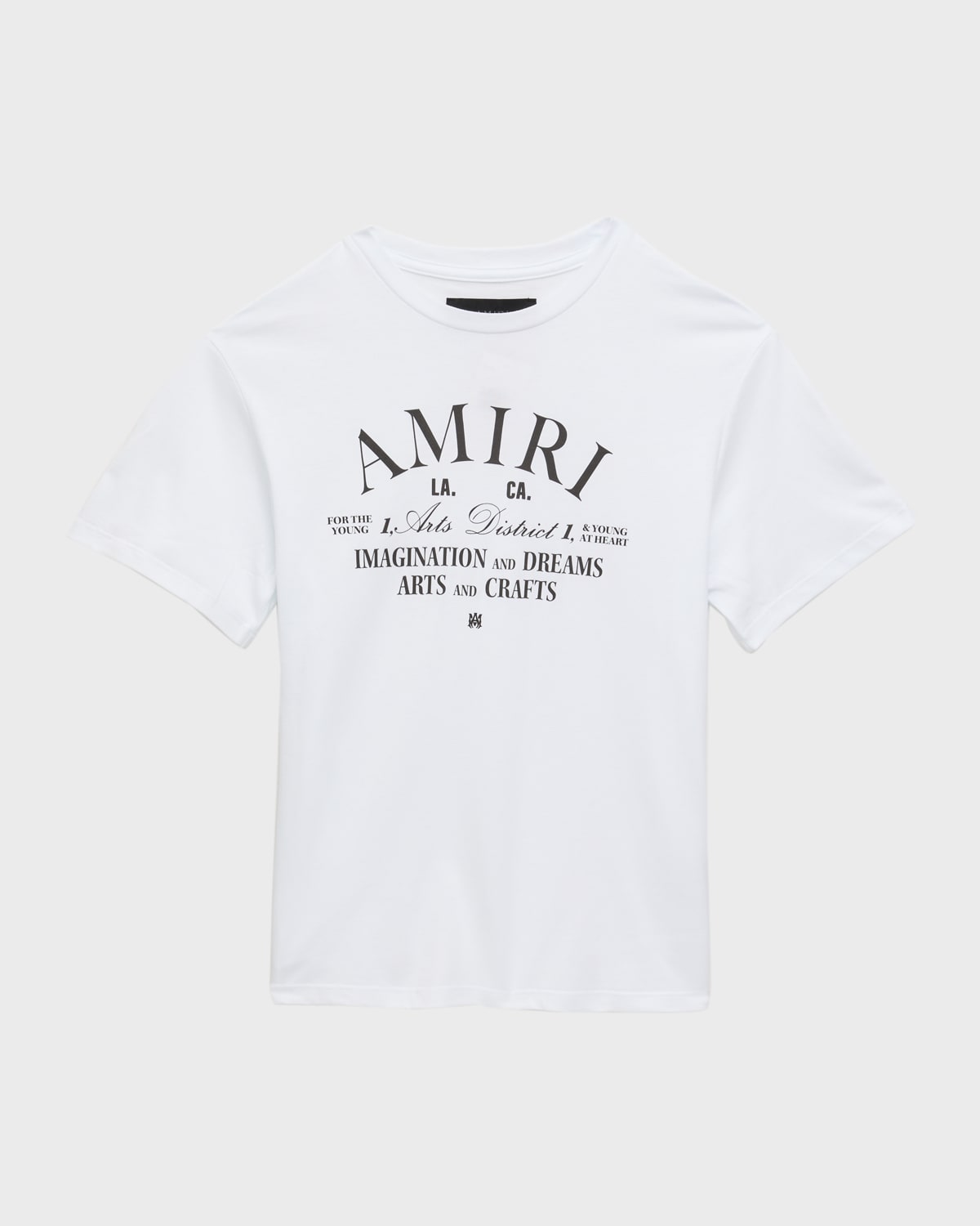 Shop Amiri Kid's Arts District Logo-print T-shirt In White