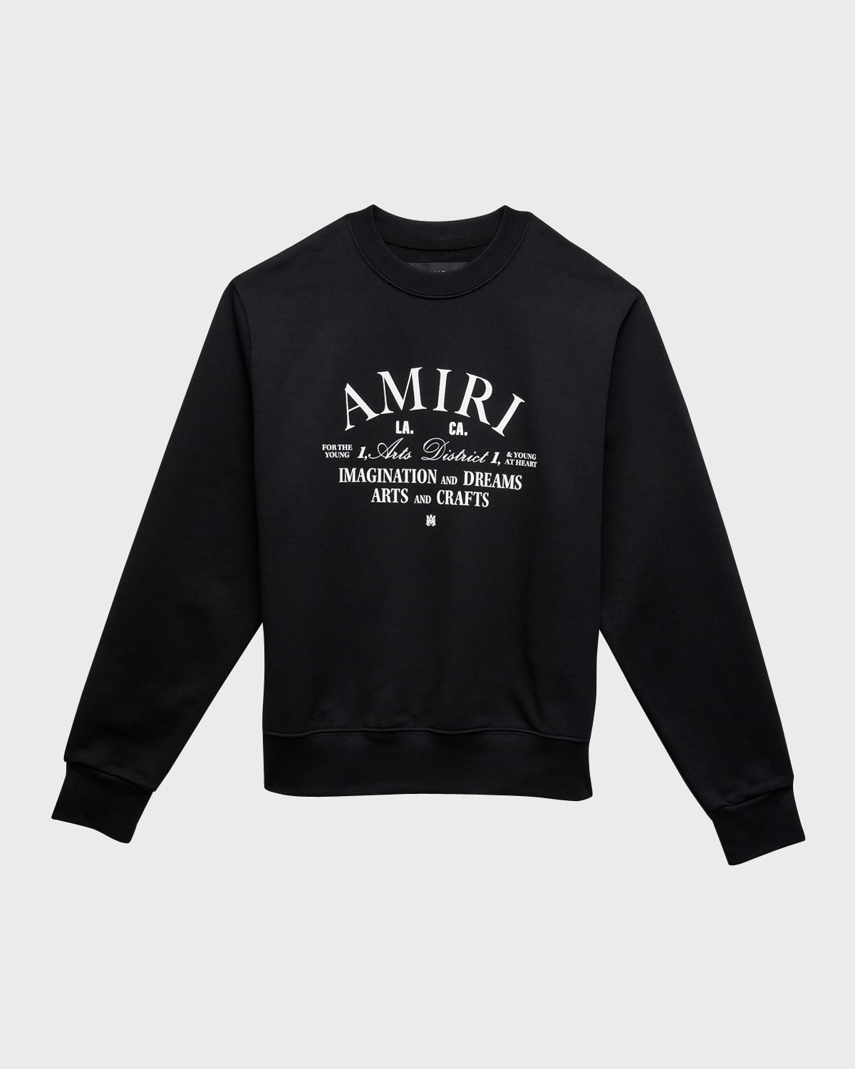 Shop Amiri Kid's Logo-print Art District Sweatshirt In Black