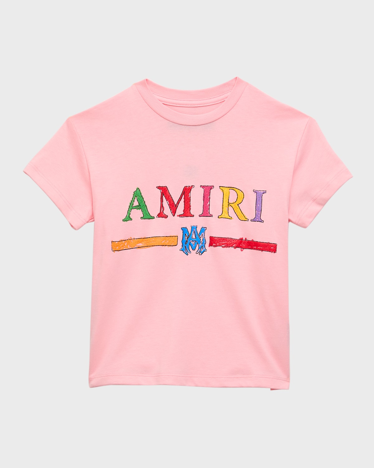 AMIRI KID'S CRAYON SKETCH LOGO-PRINT T-SHIRT