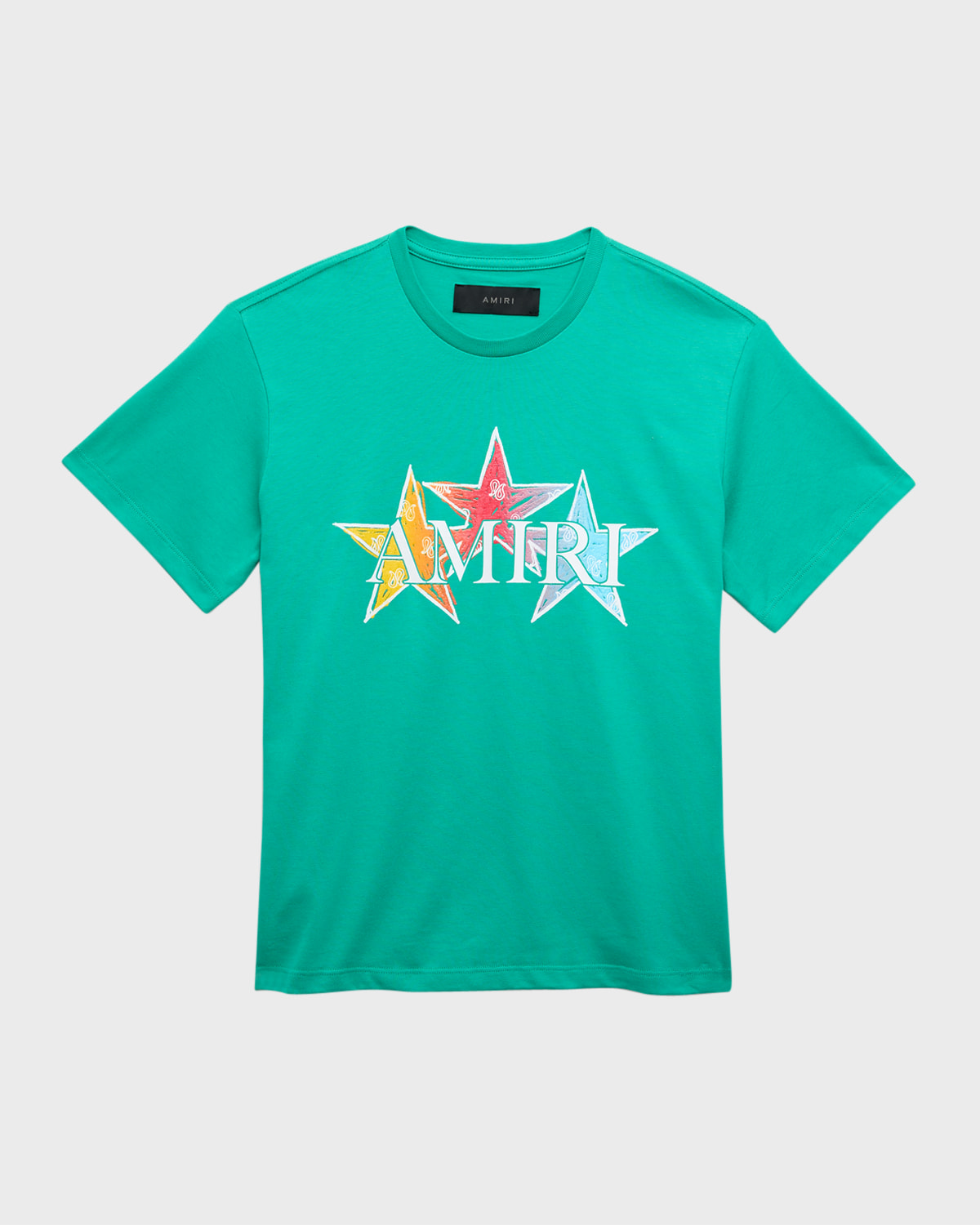 AMIRI KID'S STARS GRAPHIC LOGO-PRINT T-SHIRT