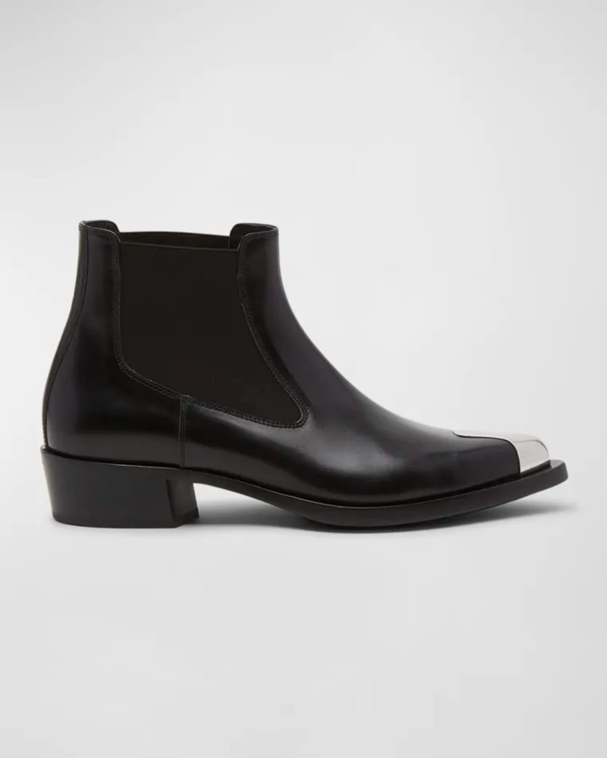 Alexander Mcqueen Boots In Black/silver