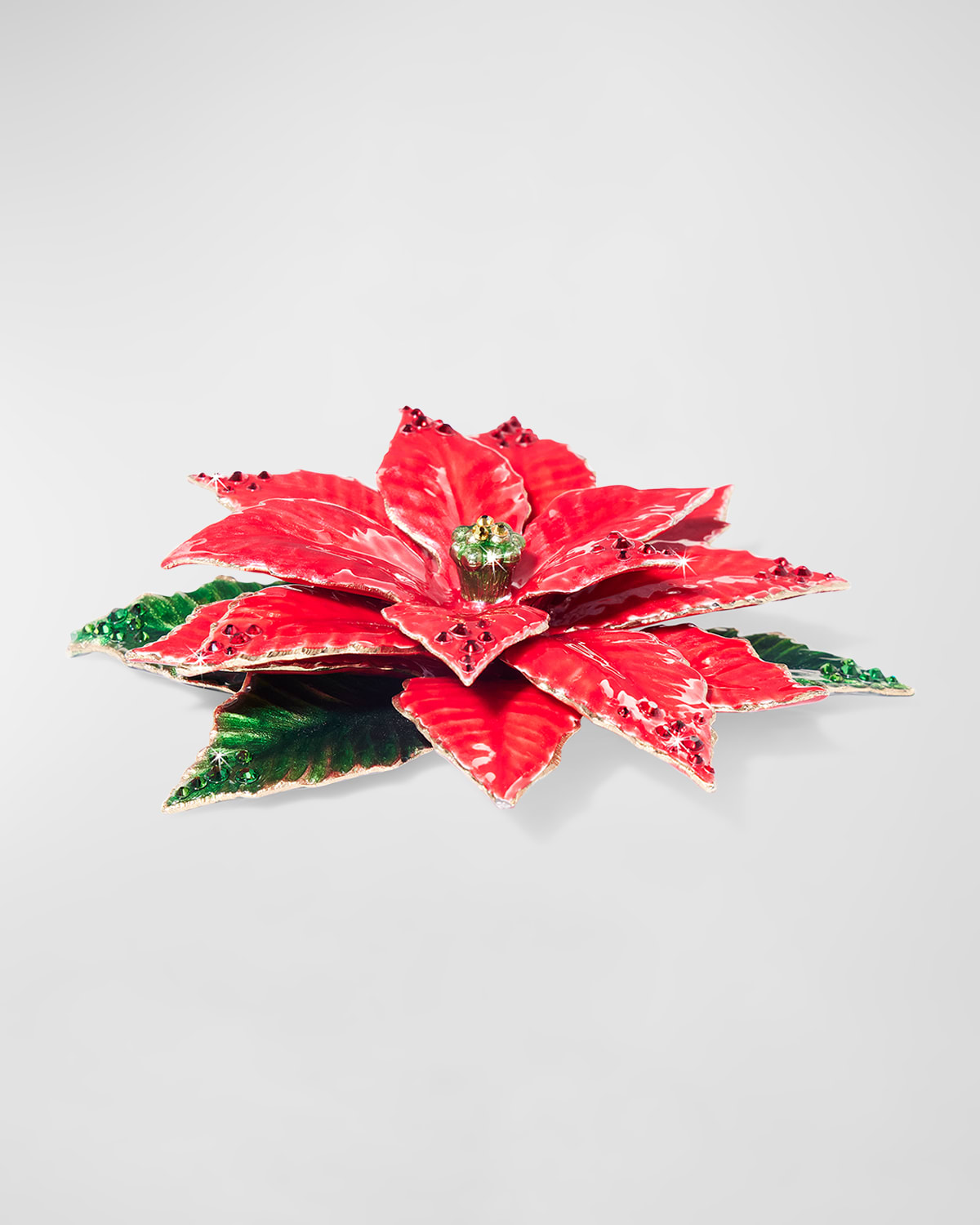 Jay Strongwater Poinsettia Tabletop Objet