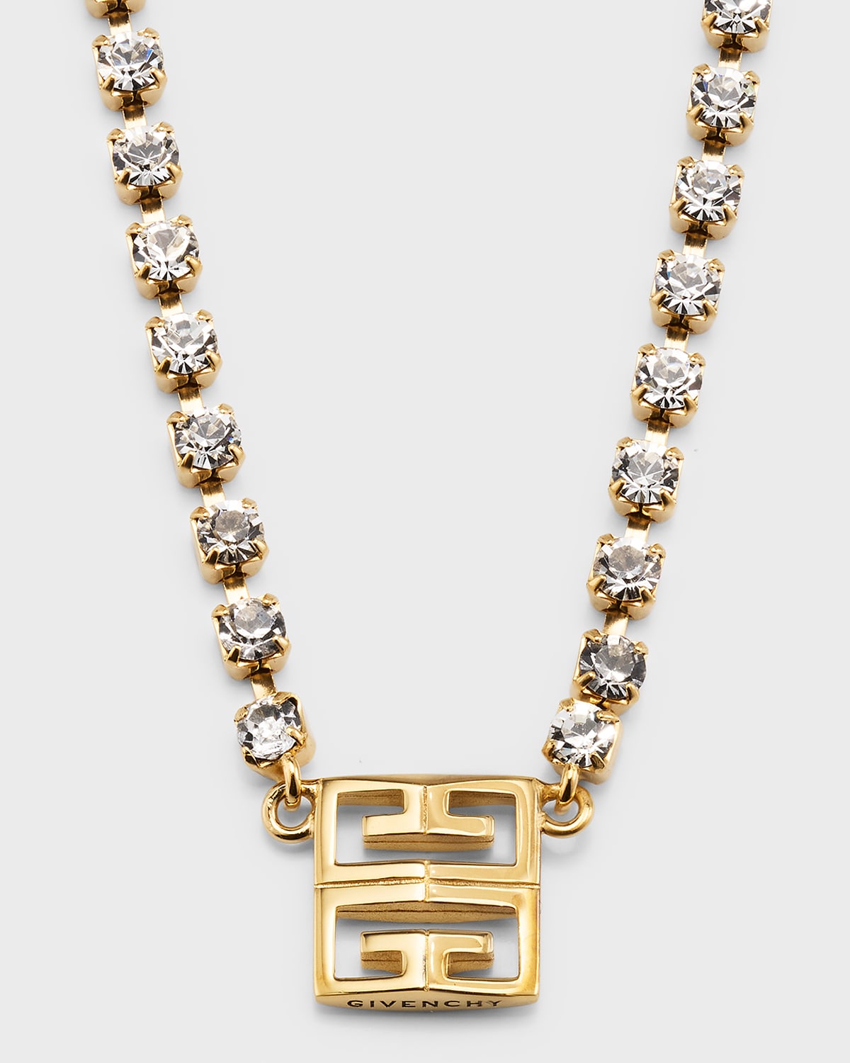 4G Golden Pendant Necklace with Crystals