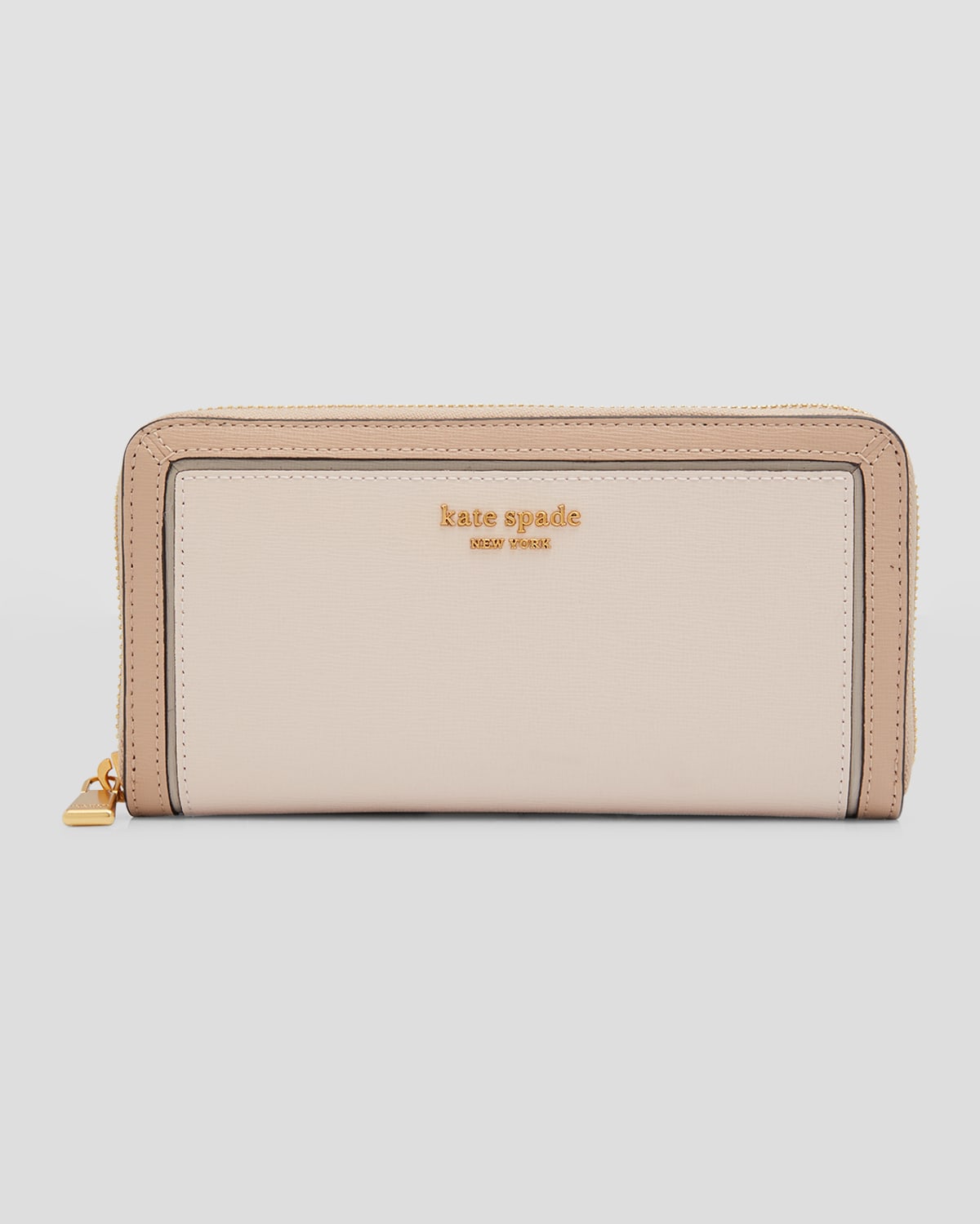 Kate Spade Morgan Colorblocked Zip-around Continental Wallet In Pale Dogwood Mult