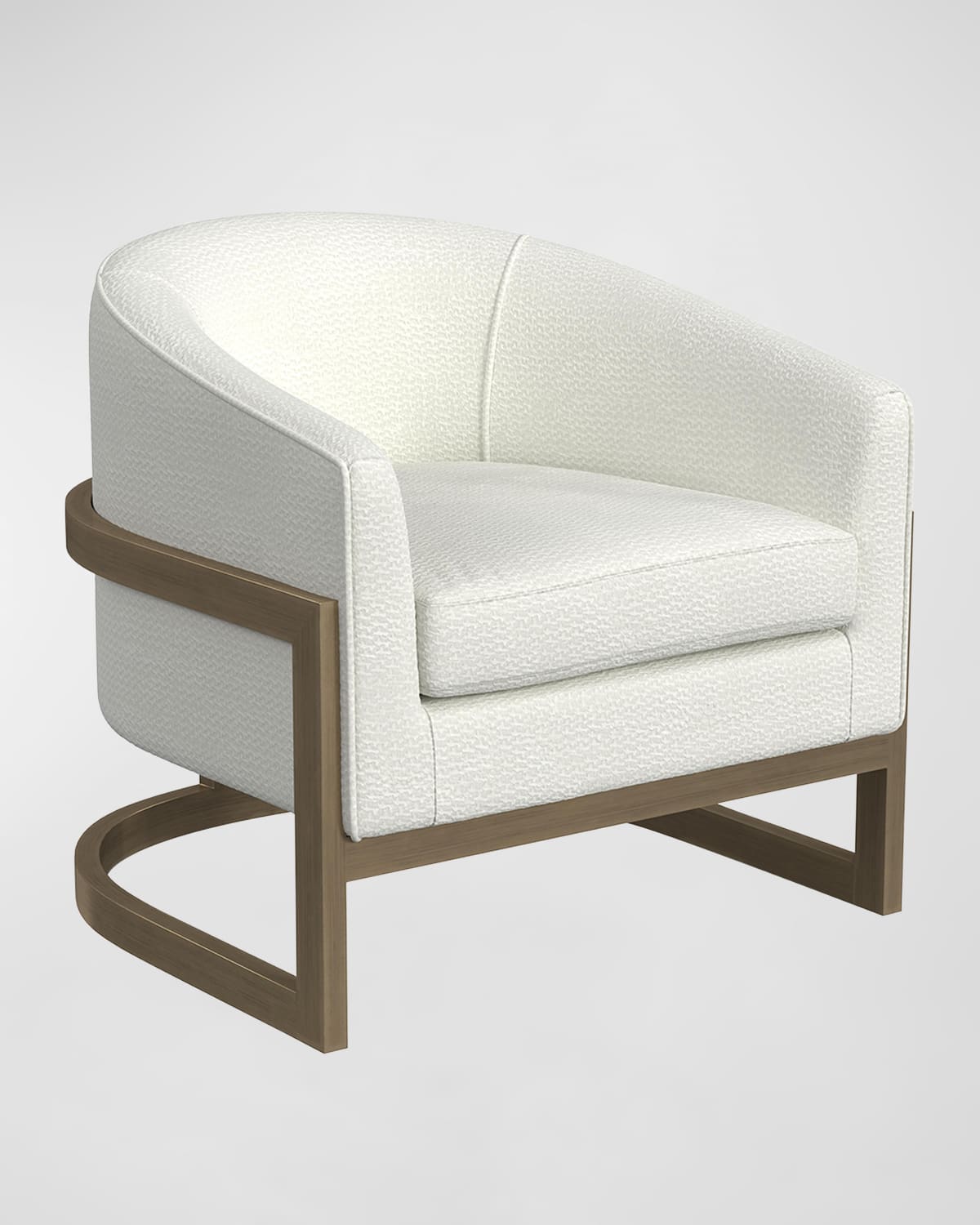 Katherine Noble By Bmc Lilley Barrel Chair In Ivory