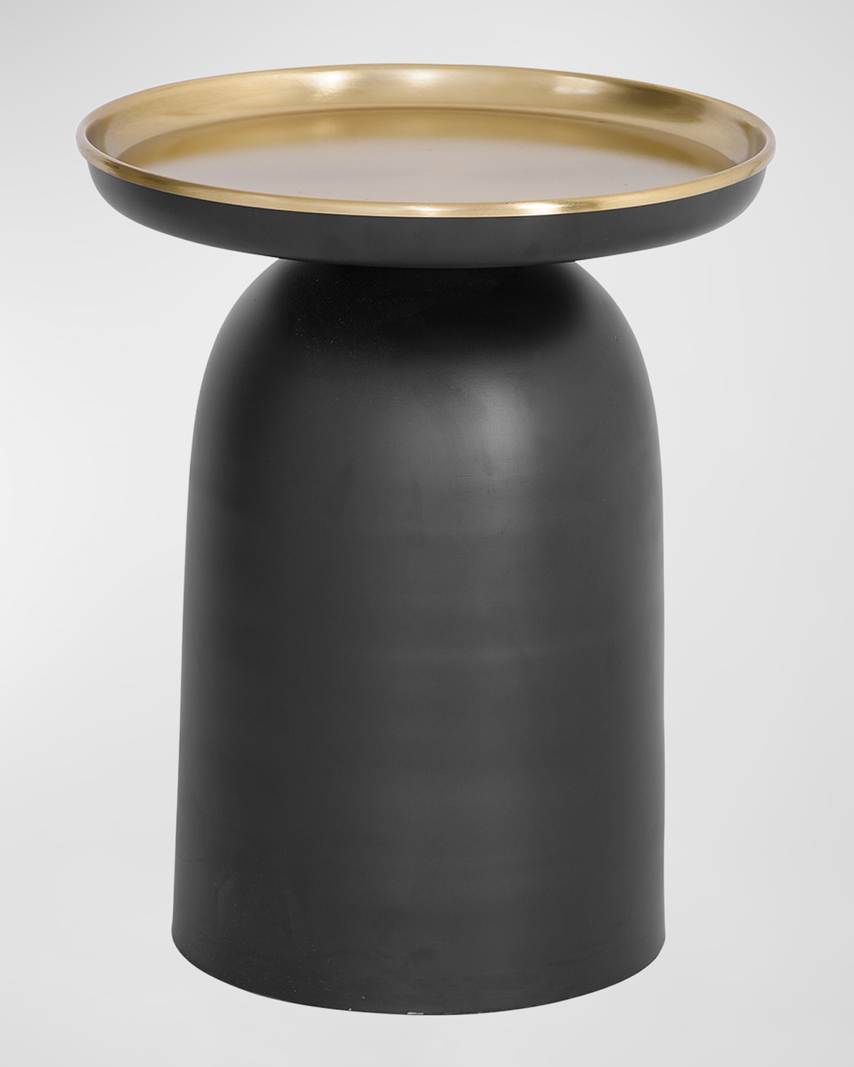 Shop Katherine Noble By Bmc Lika Accent Table In Burnished Brass, Black