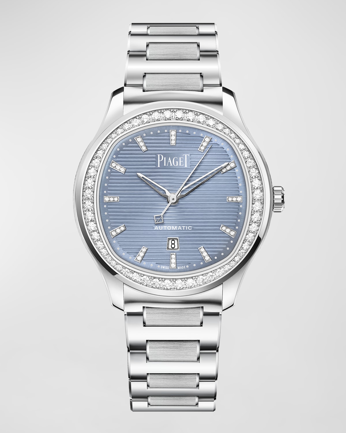 PIAGET POLO DATE 36MM LUXURY STAINLESS STEEL WATCH
