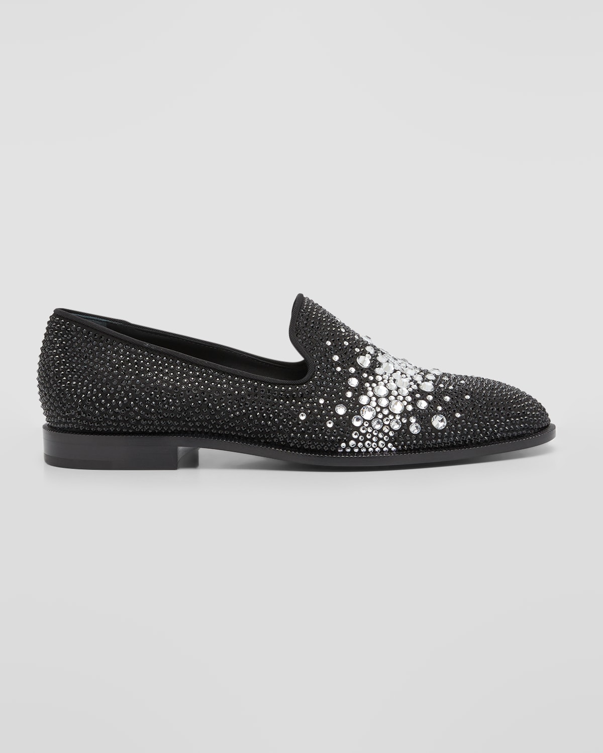 Giuseppe Zanotti Men's Flavio 20 Swarovski Crystal Loafers In Garnet