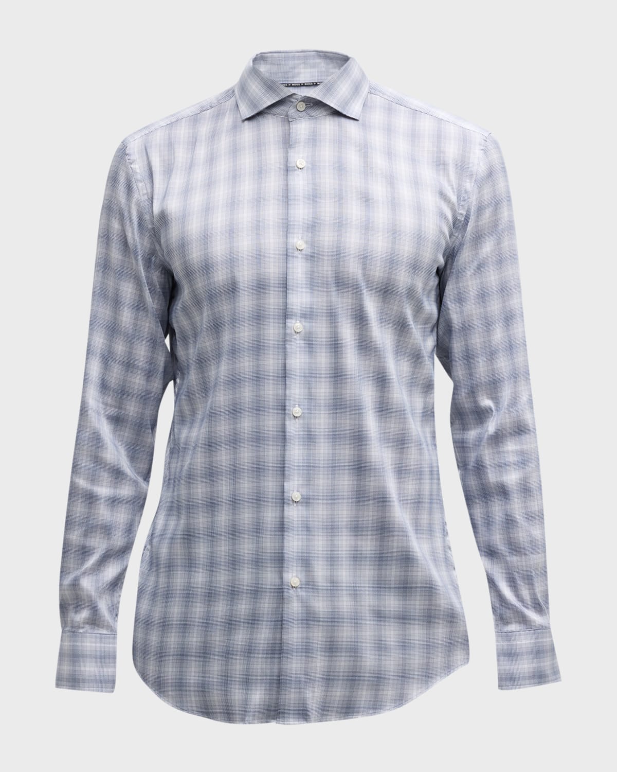 Men's Check-Print Dress Shirt