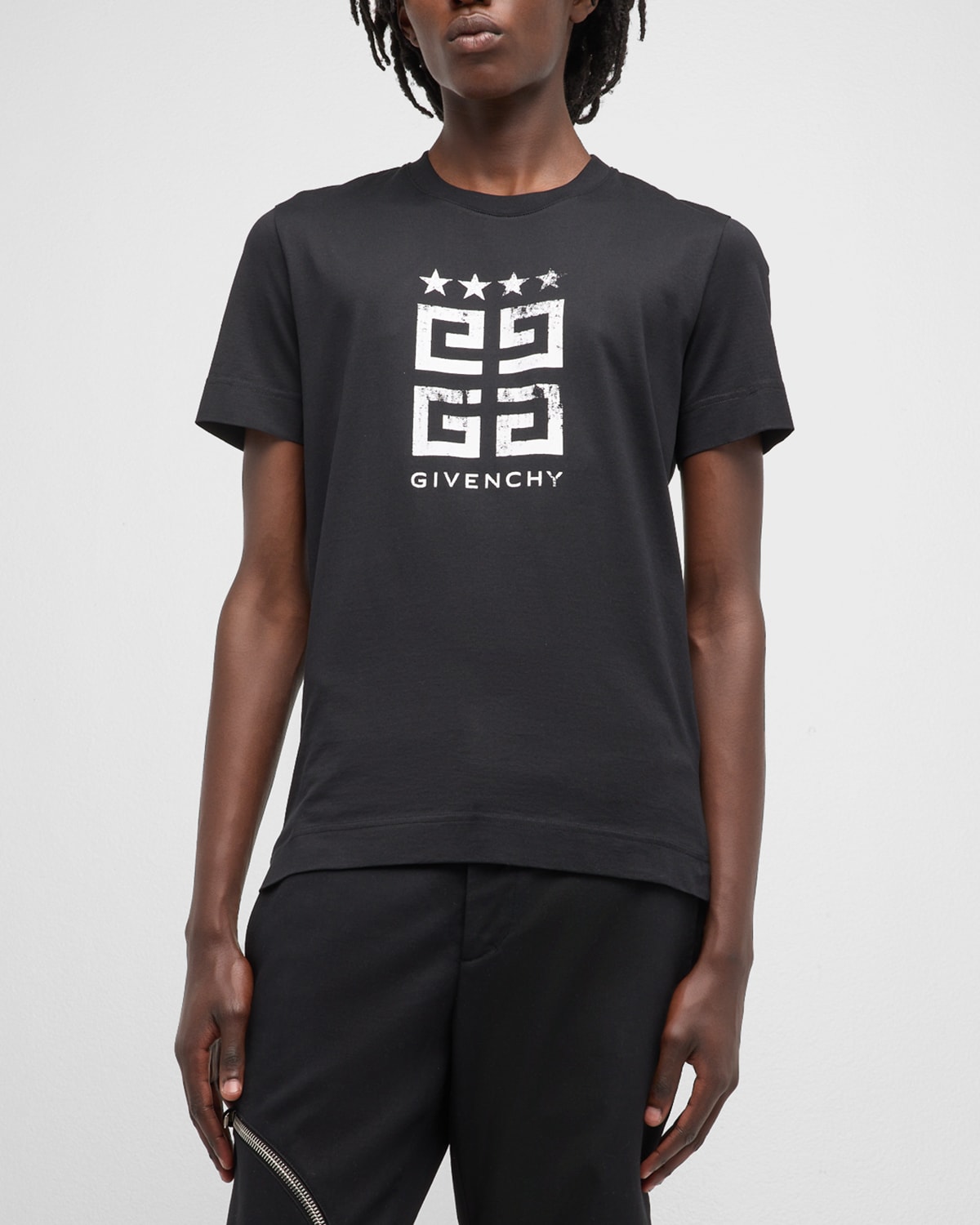 Pat gear Overdoing Givenchy Slim Fit 4g Logo Cotton Graphic T-shirt In Black | ModeSens
