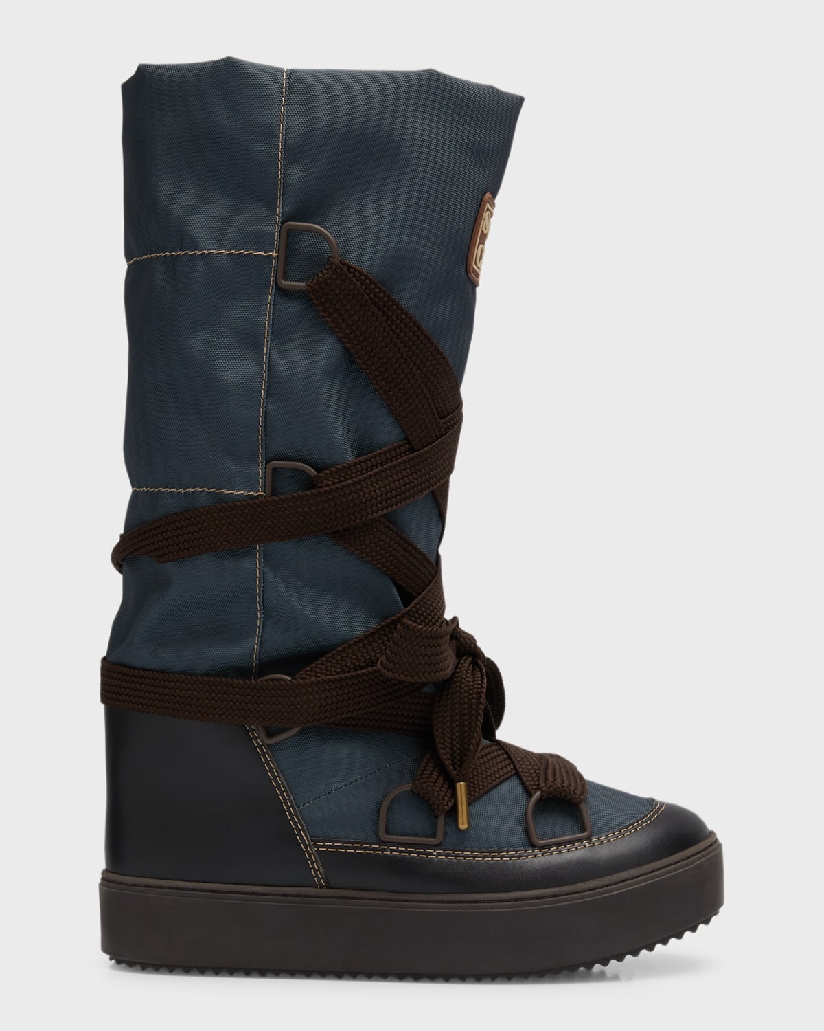 See By Chloé Naina 40mm Mid-calf Snow Boots In Dark Grey