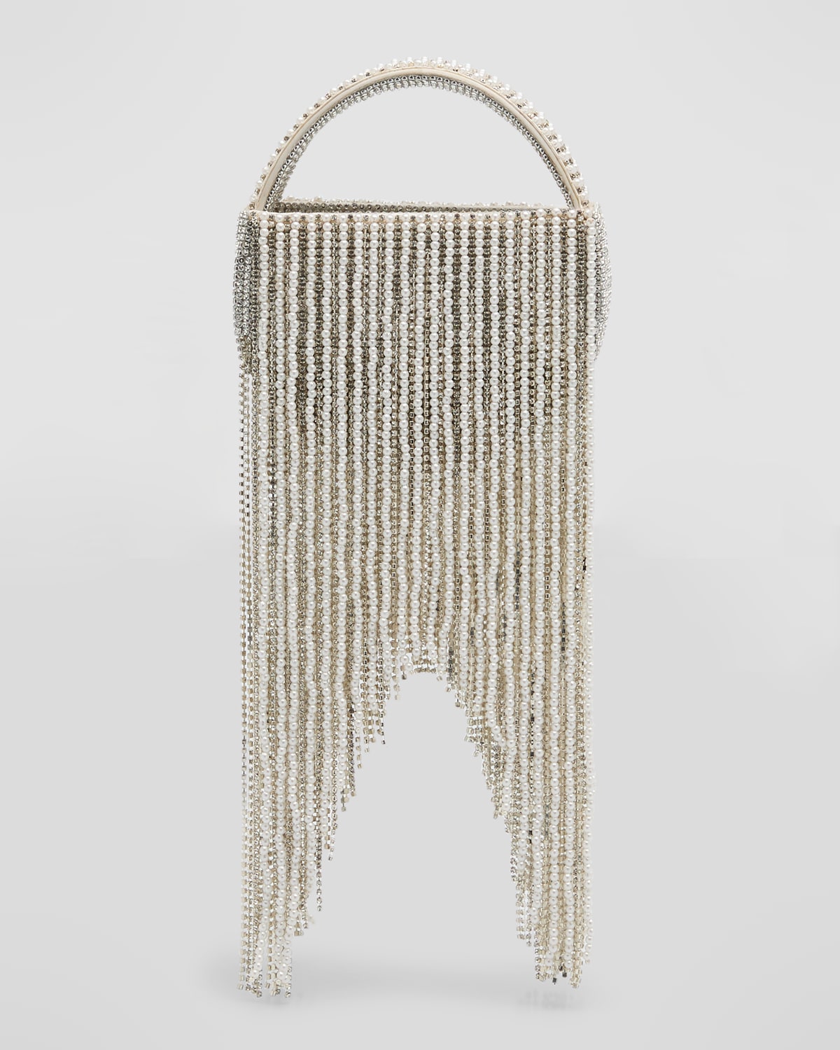 Estel Small Fringe Embellished Top-Handle Bag