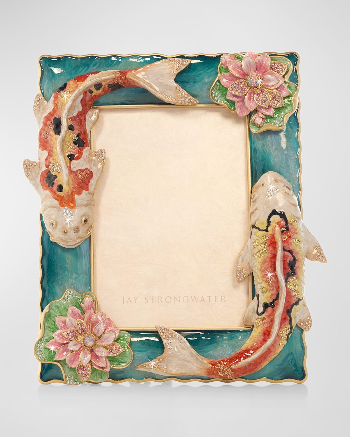 Jay Strongwater Koi Frame In Natural